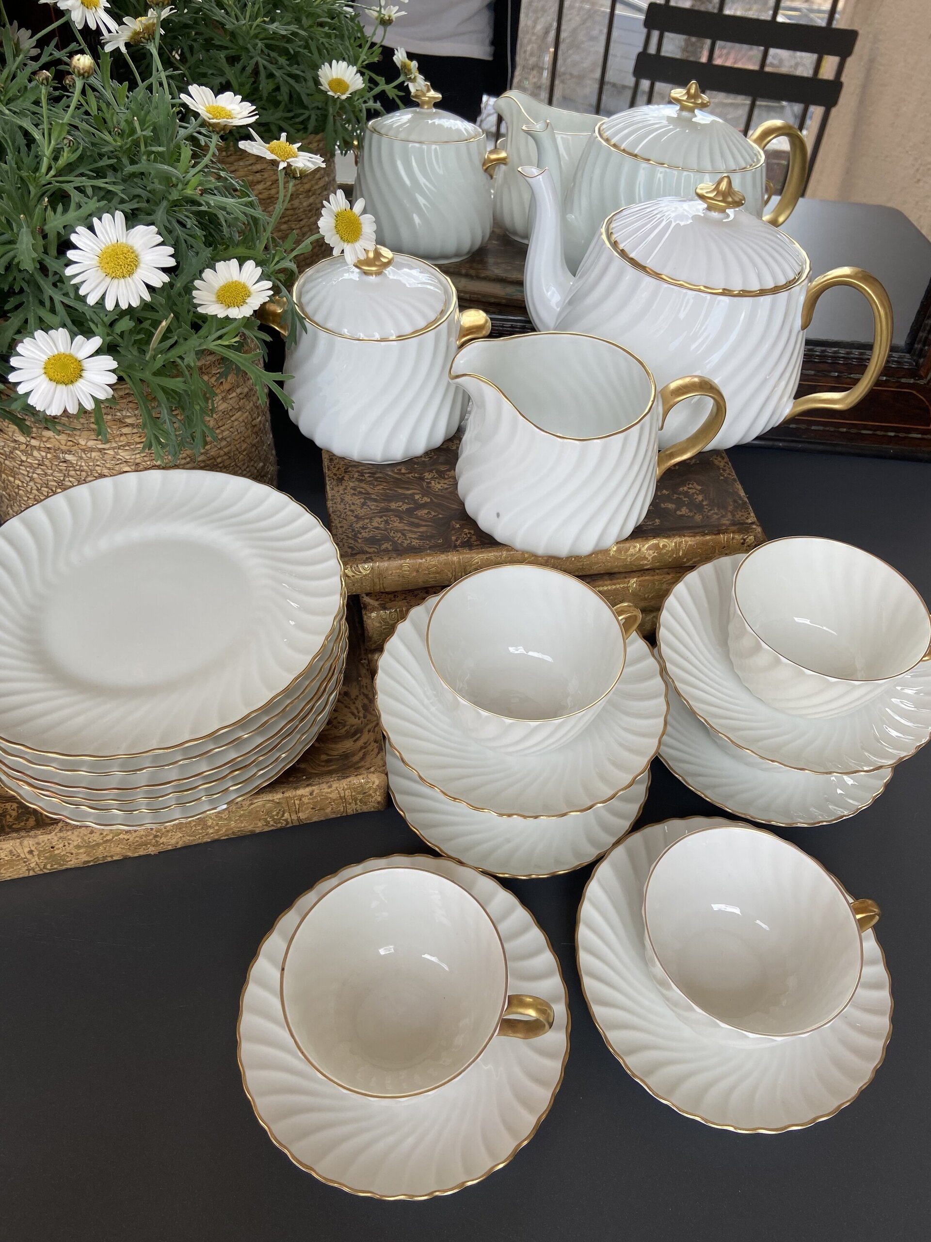 Juego de té en porcelana "Bidasoa". - 5