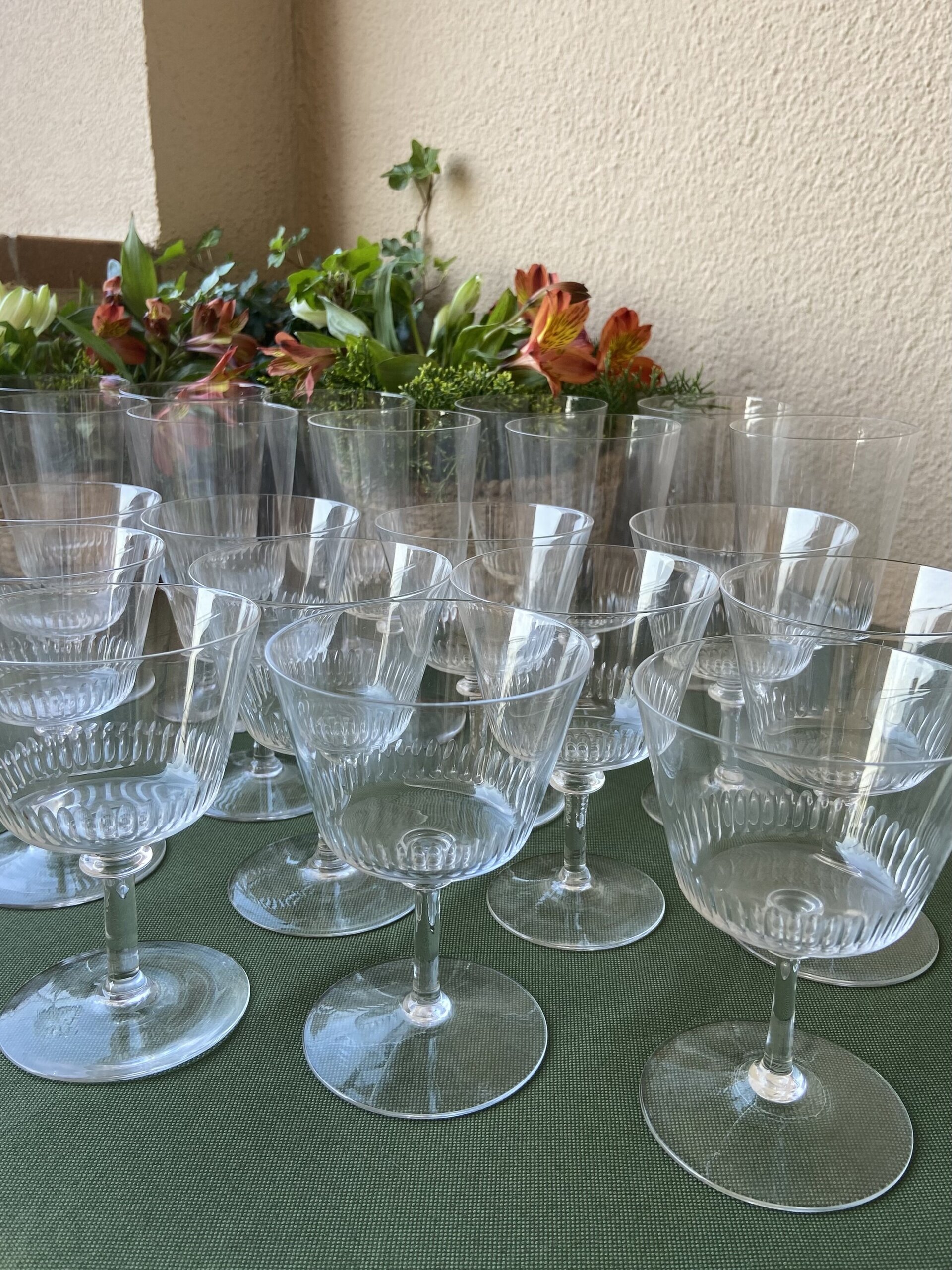 Cristaleria, 12copas agua/12copas vino en finos cristal. - 4
