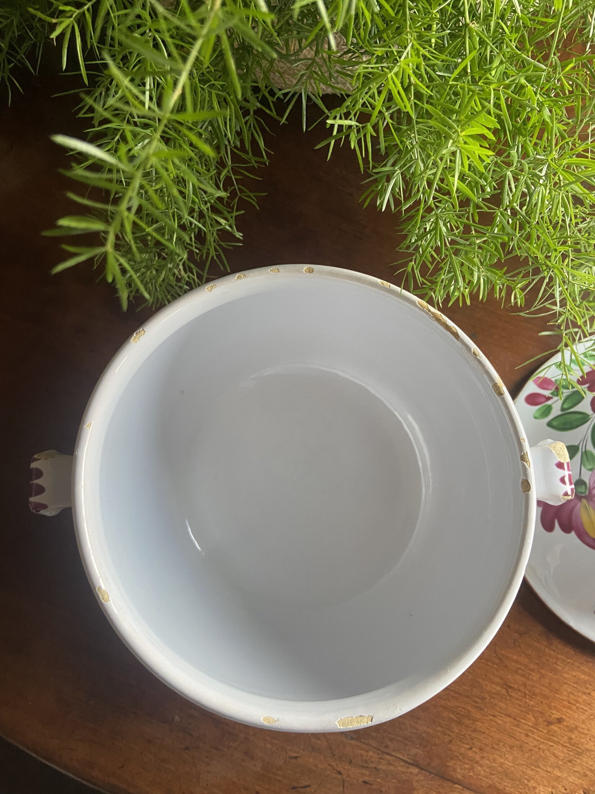 Sopera en loza francesa "Luneville". - 4