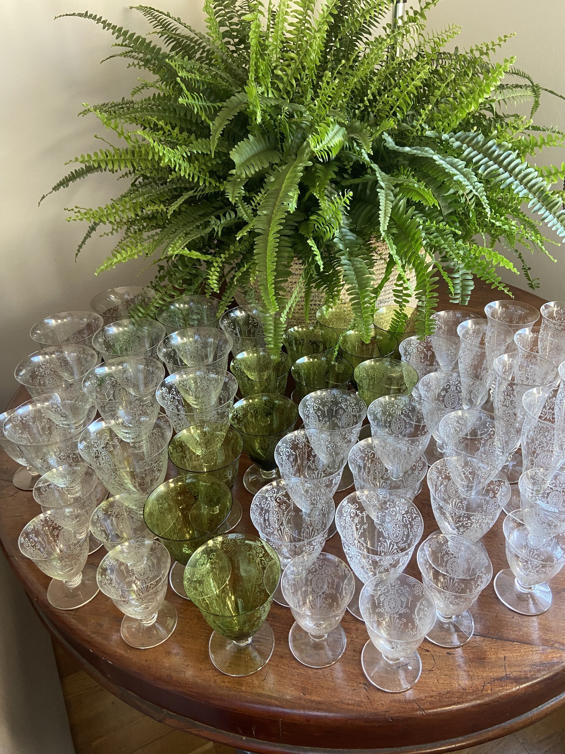 Cristaleria con copas en cristal serigrafiado - 5