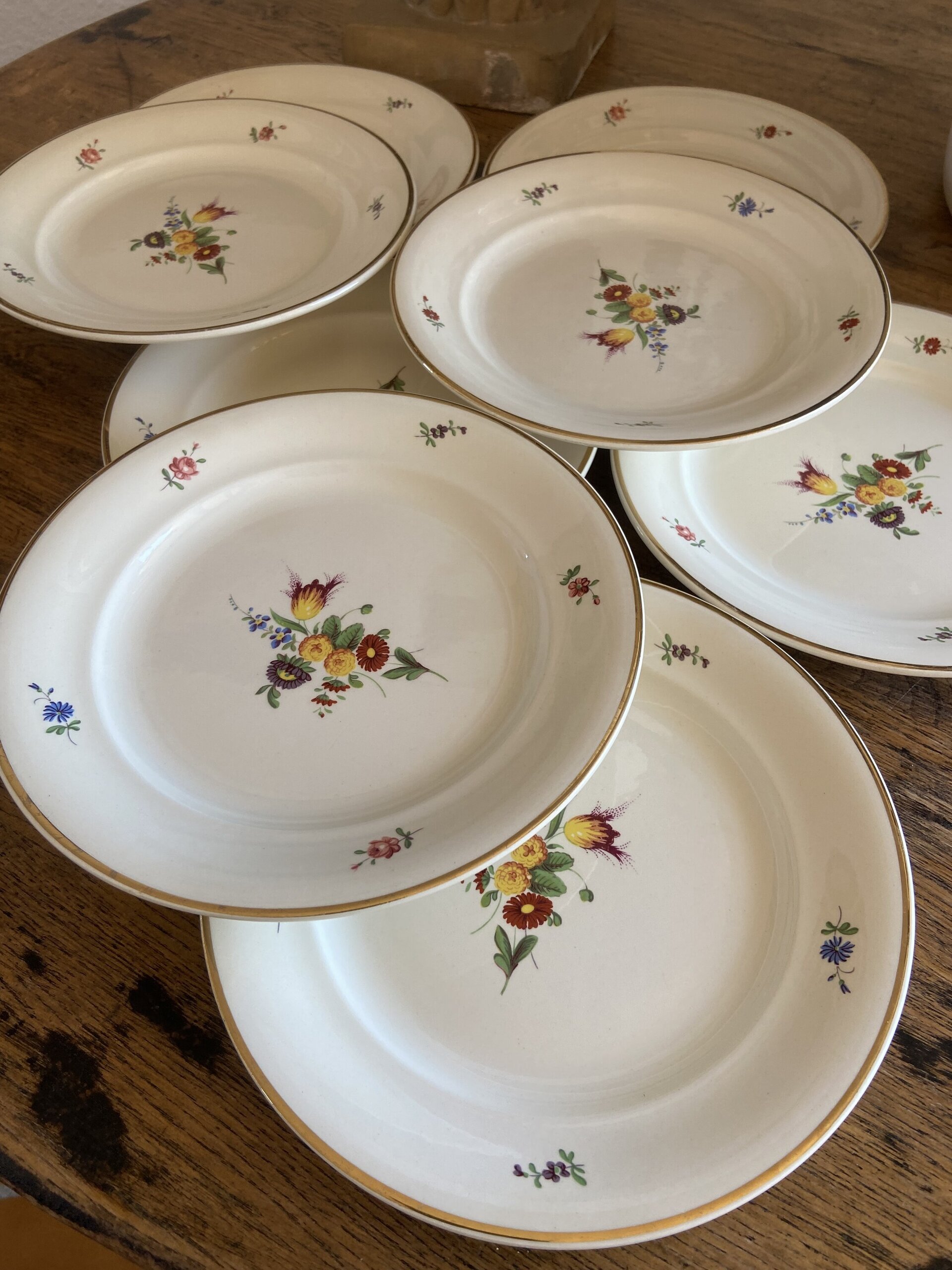 8 platos merienda franceses "Villeroy & Boch". - 4