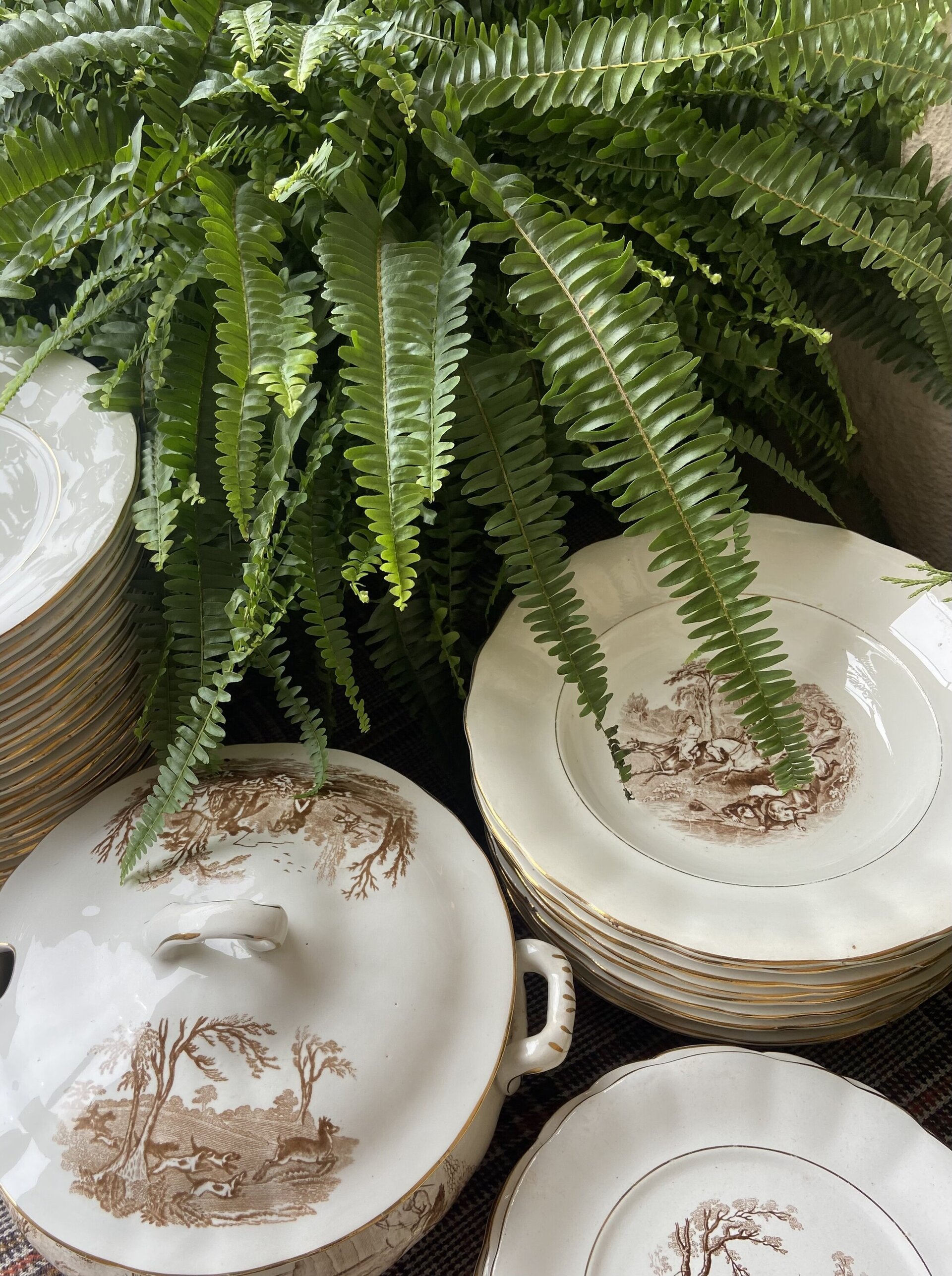 Vajilla en loza "Pickman S.A./ Sevilla/ Cartuja. - 5