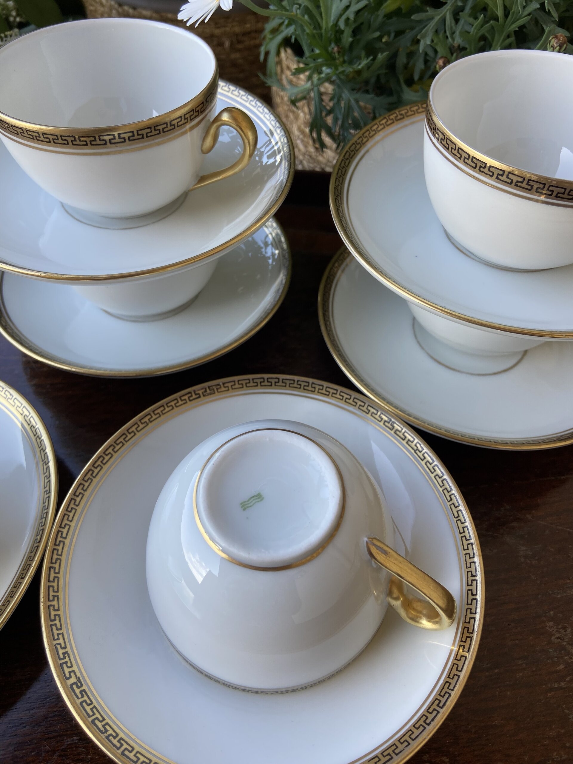 6 tazas café en porcelana "Bidasoa". - 3