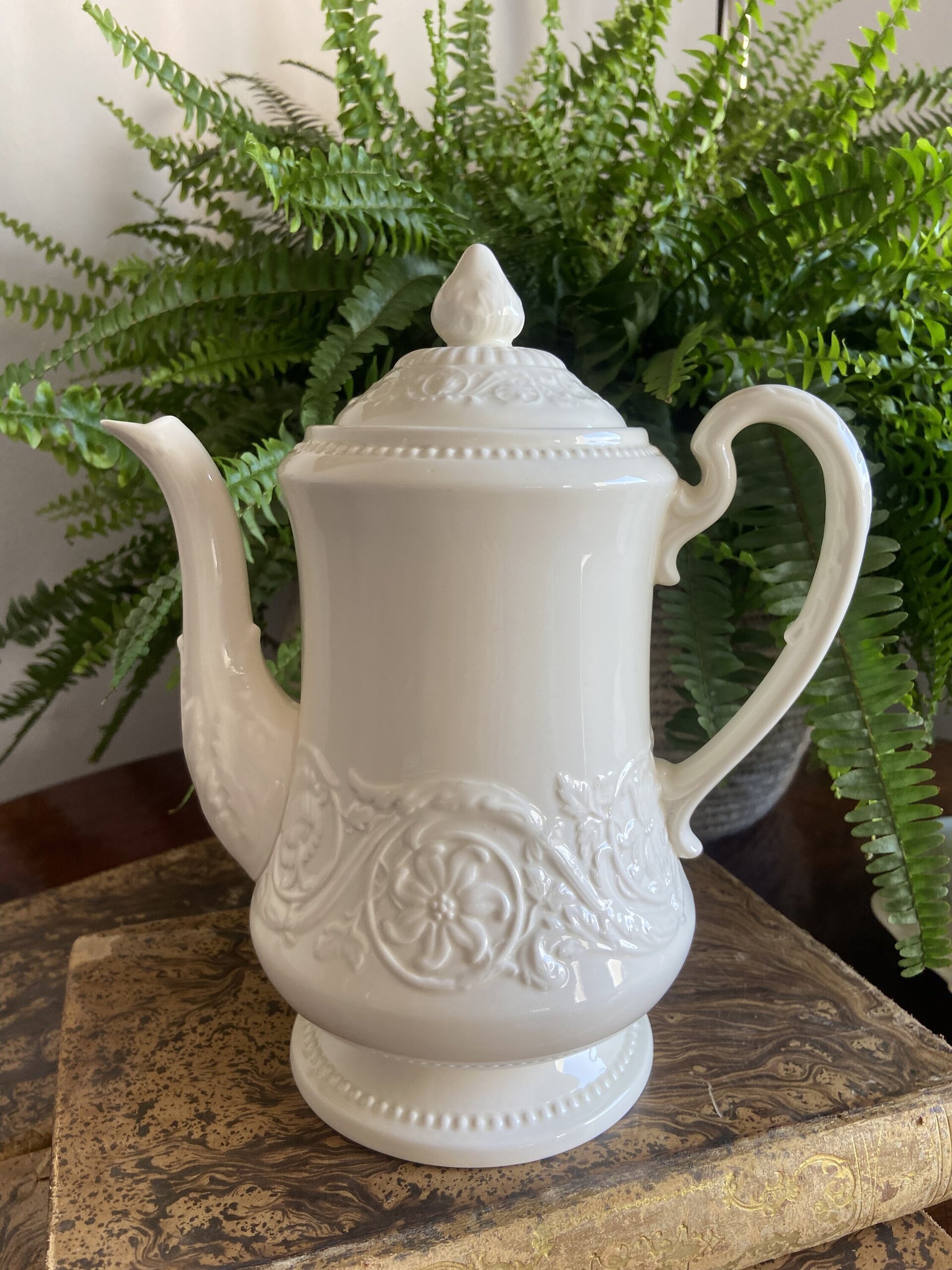Cafetera en porcelana inglesa "Wedgwood" (mod. Barlaston) - 1
