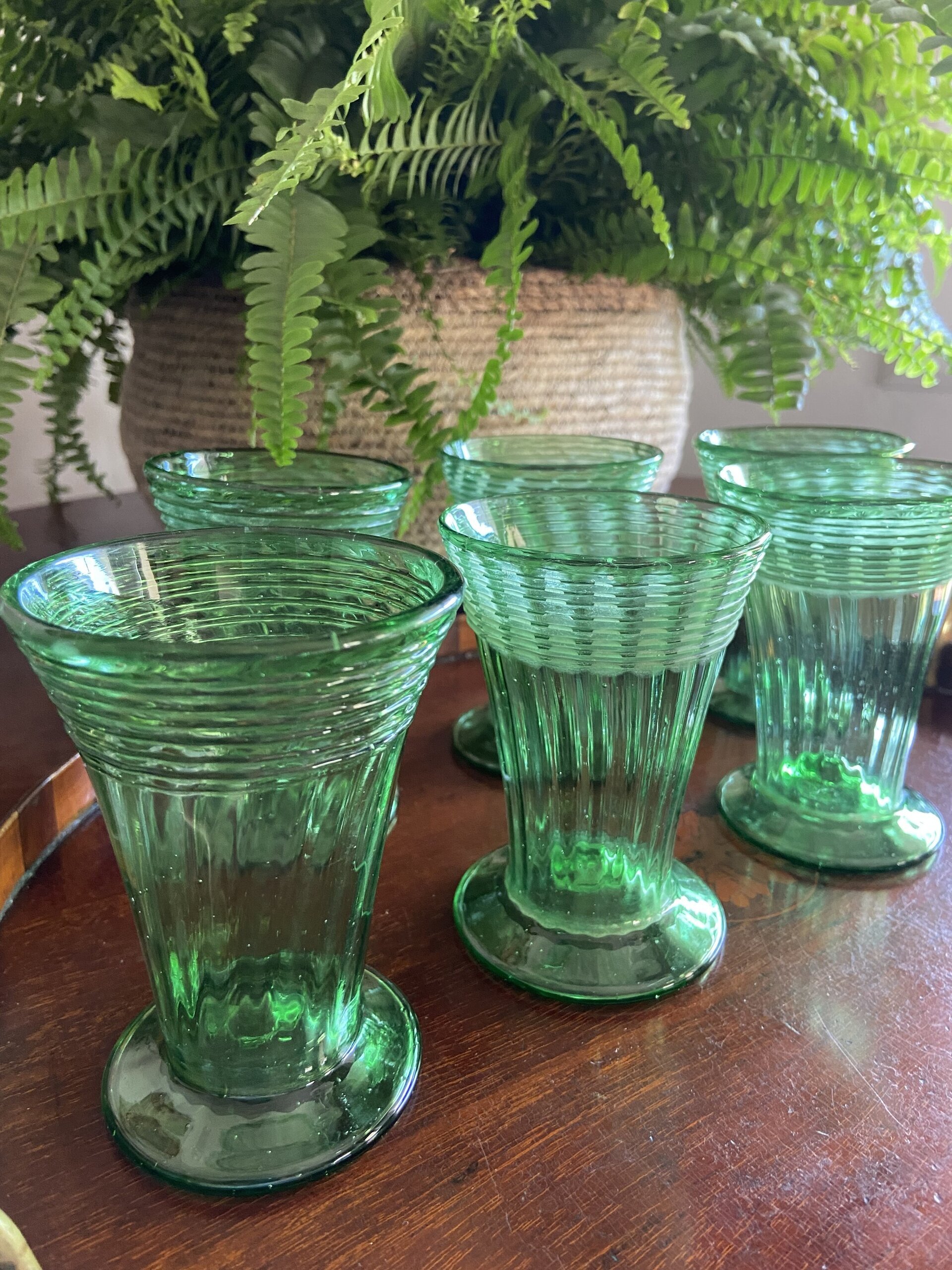 6 vasos en vidrio soplado a mano "Gordiola" - 3