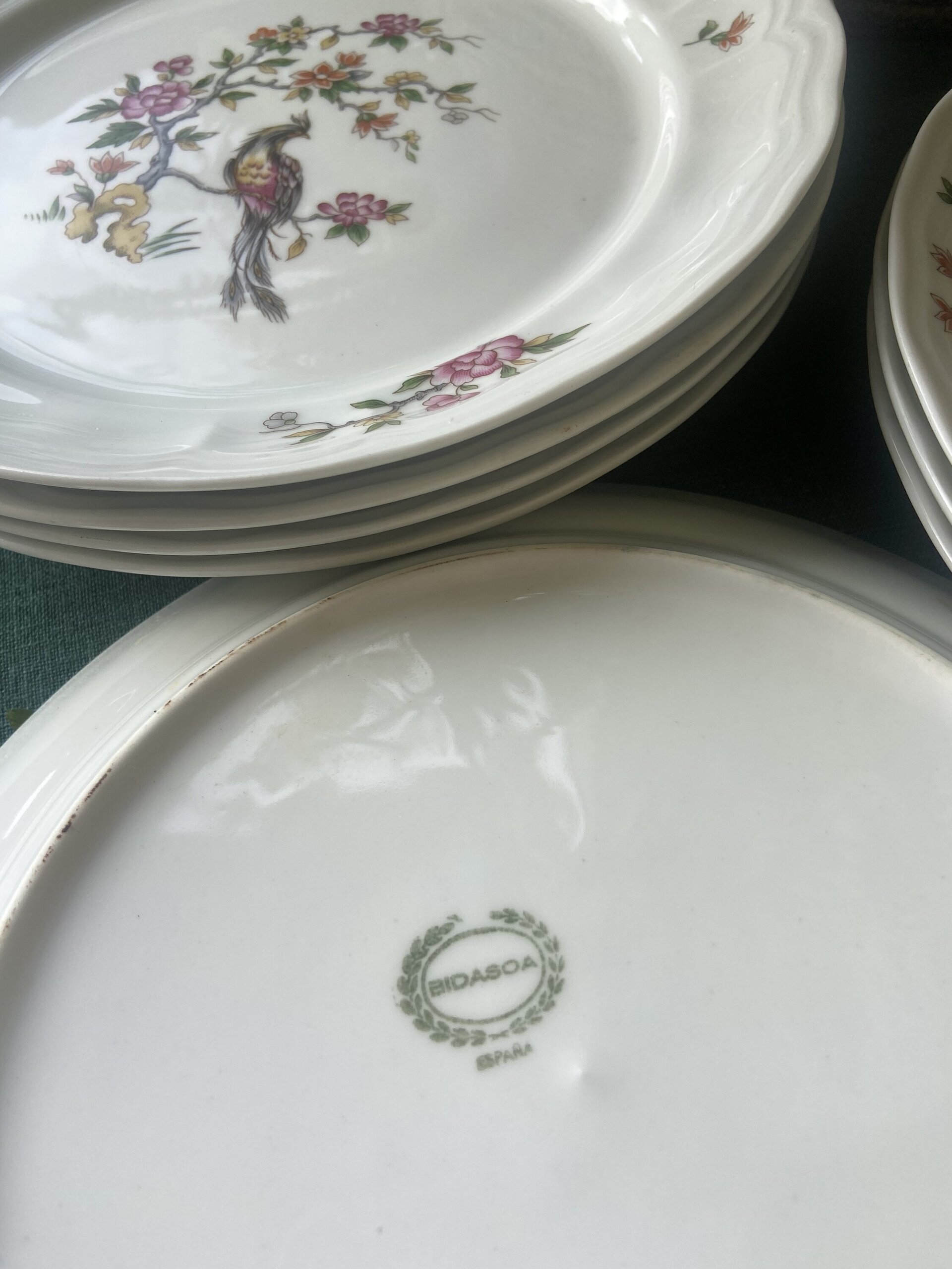 8 platos llanos en porcelana "Bidasoa". - 4