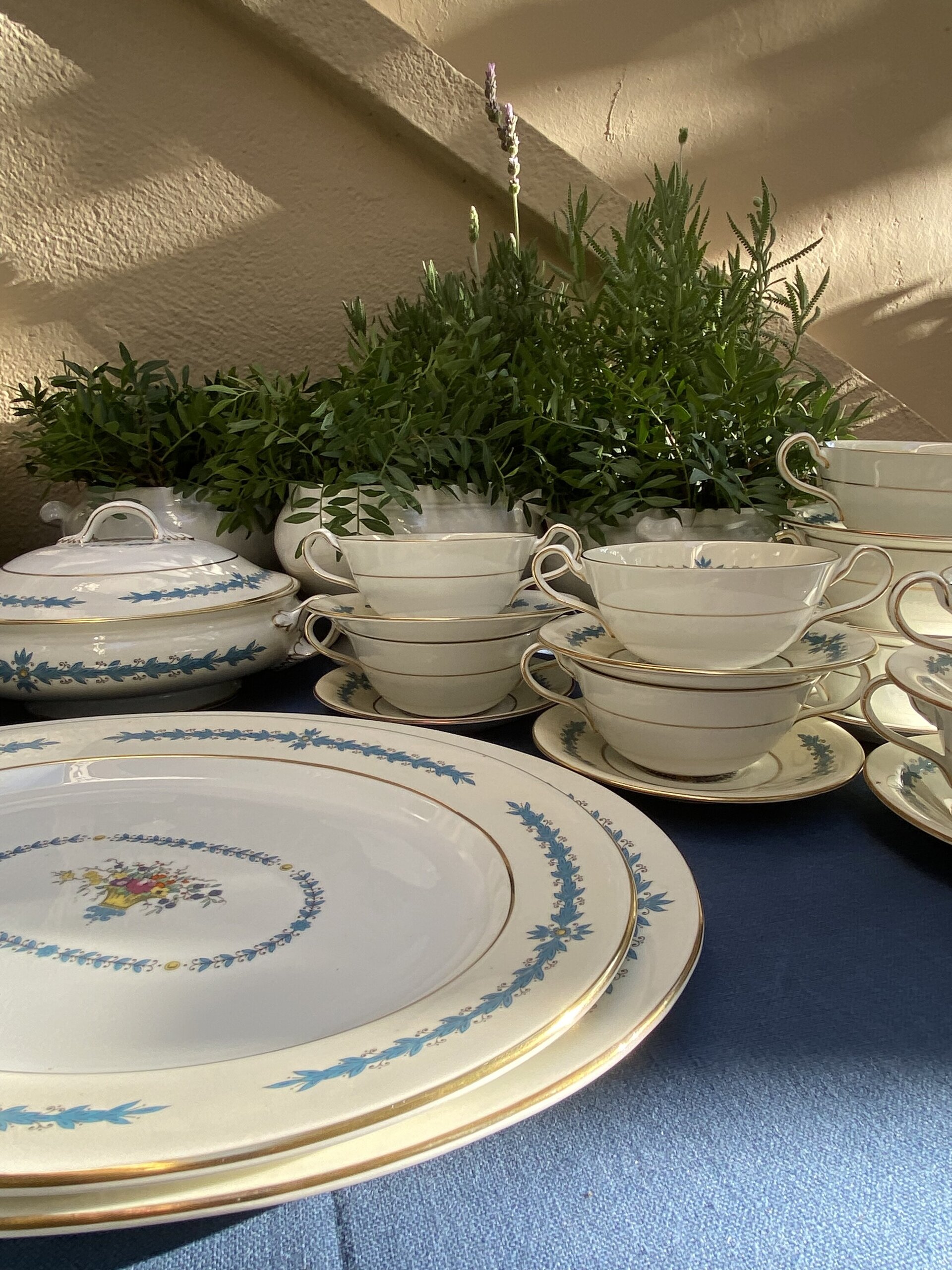 Vajilla en fina porcelana inglesa "Aynsley" Bone China. - 4