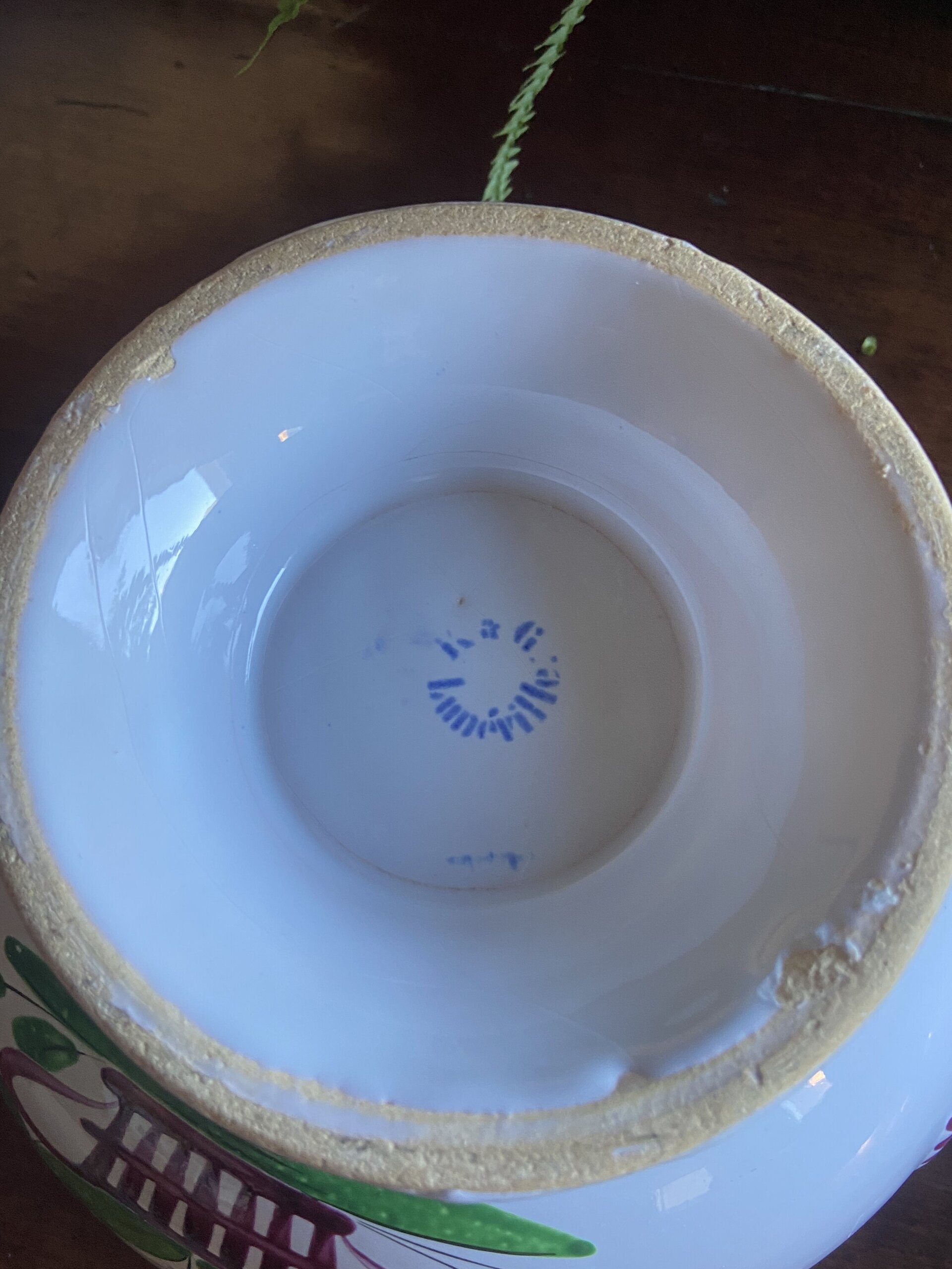 Sopera en loza francesa "Luneville". - 8