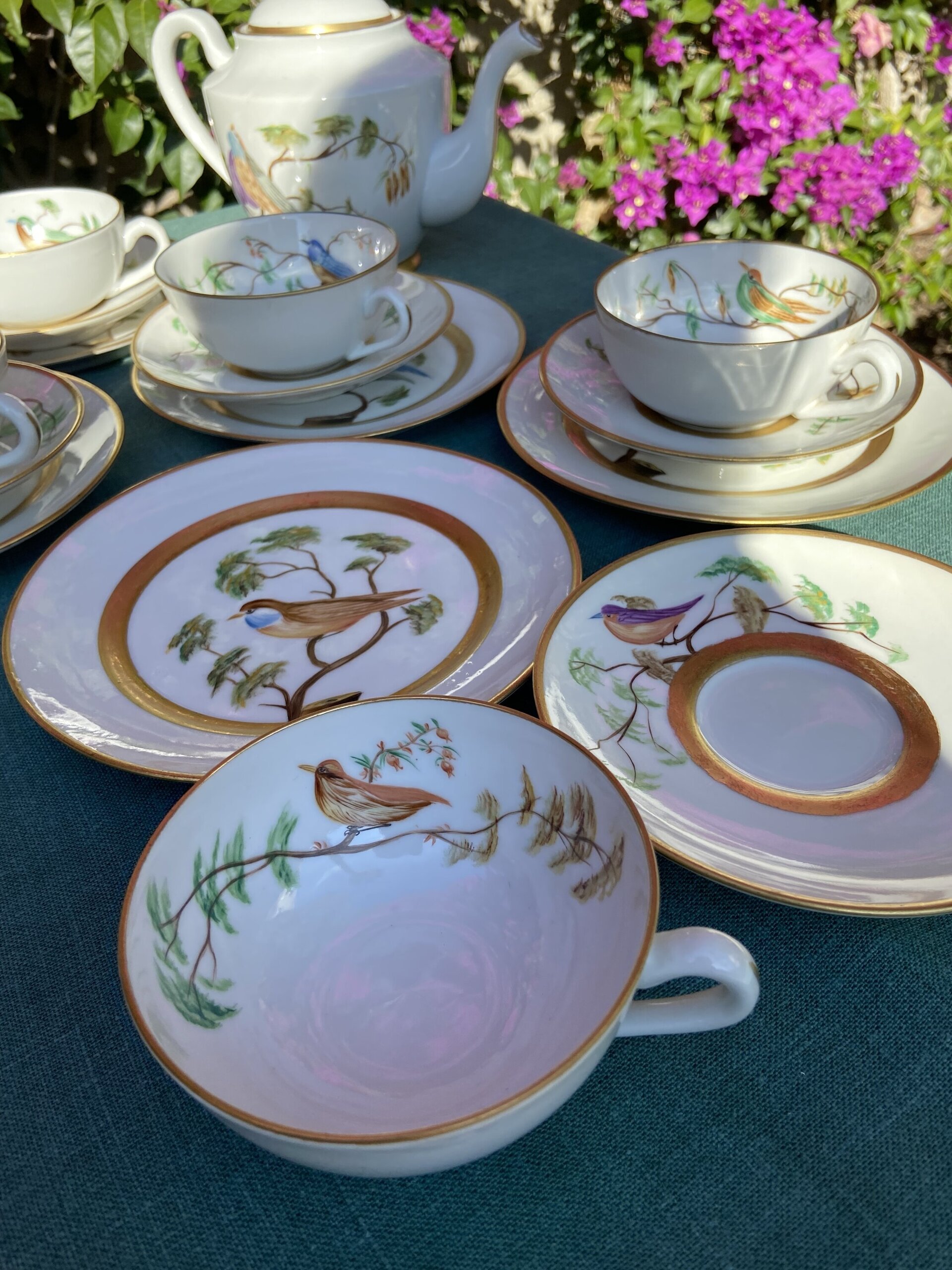 Juego de té en porcelana "Bidasoa". - 3