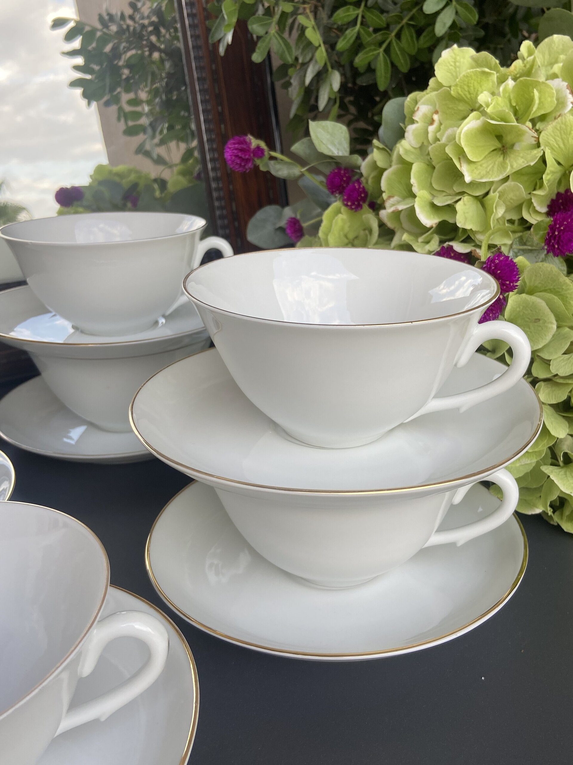6 tazas desayuno porcelana "Bidasoa" - 2