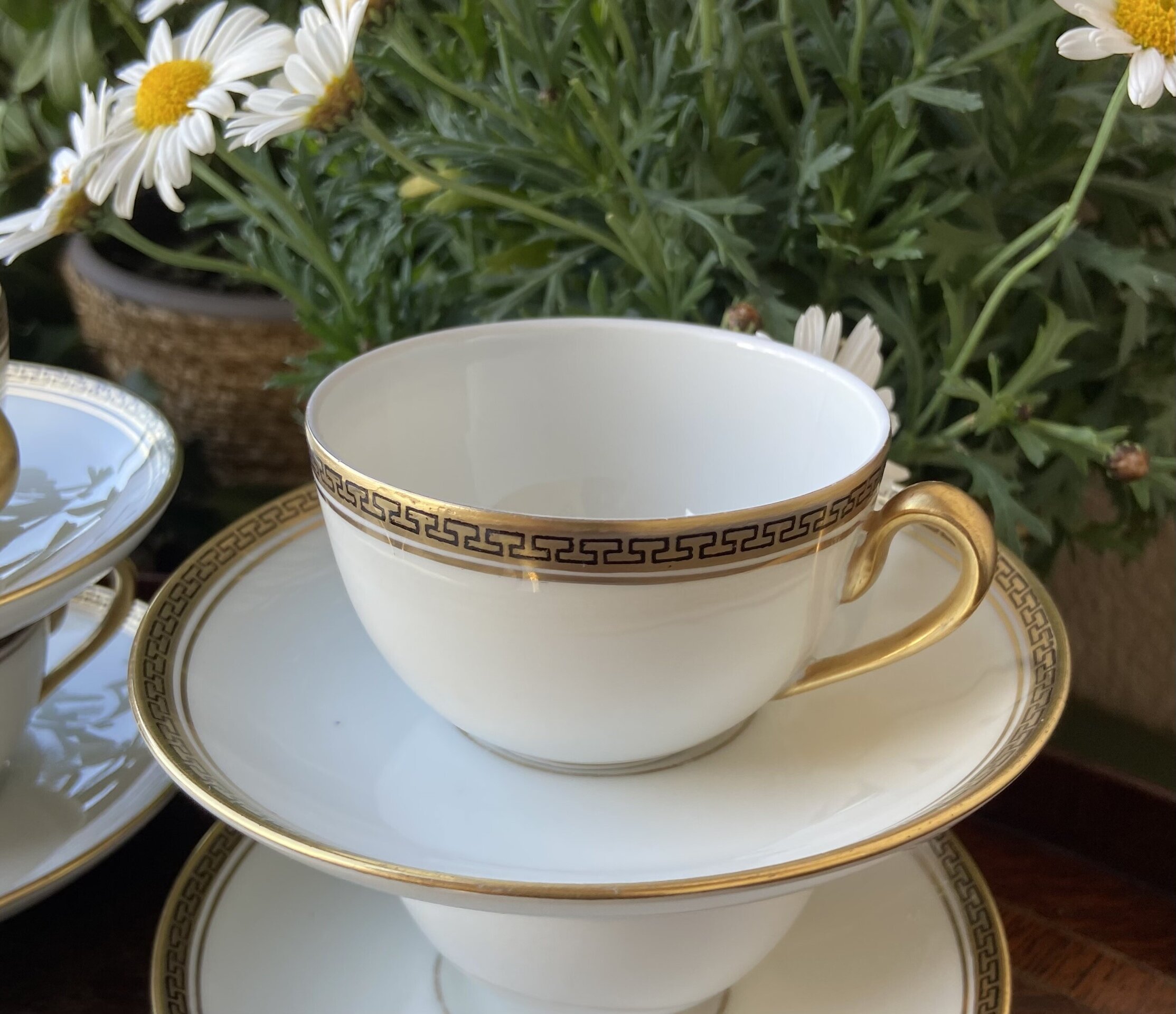 6 tazas café en porcelana "Bidasoa". - 4