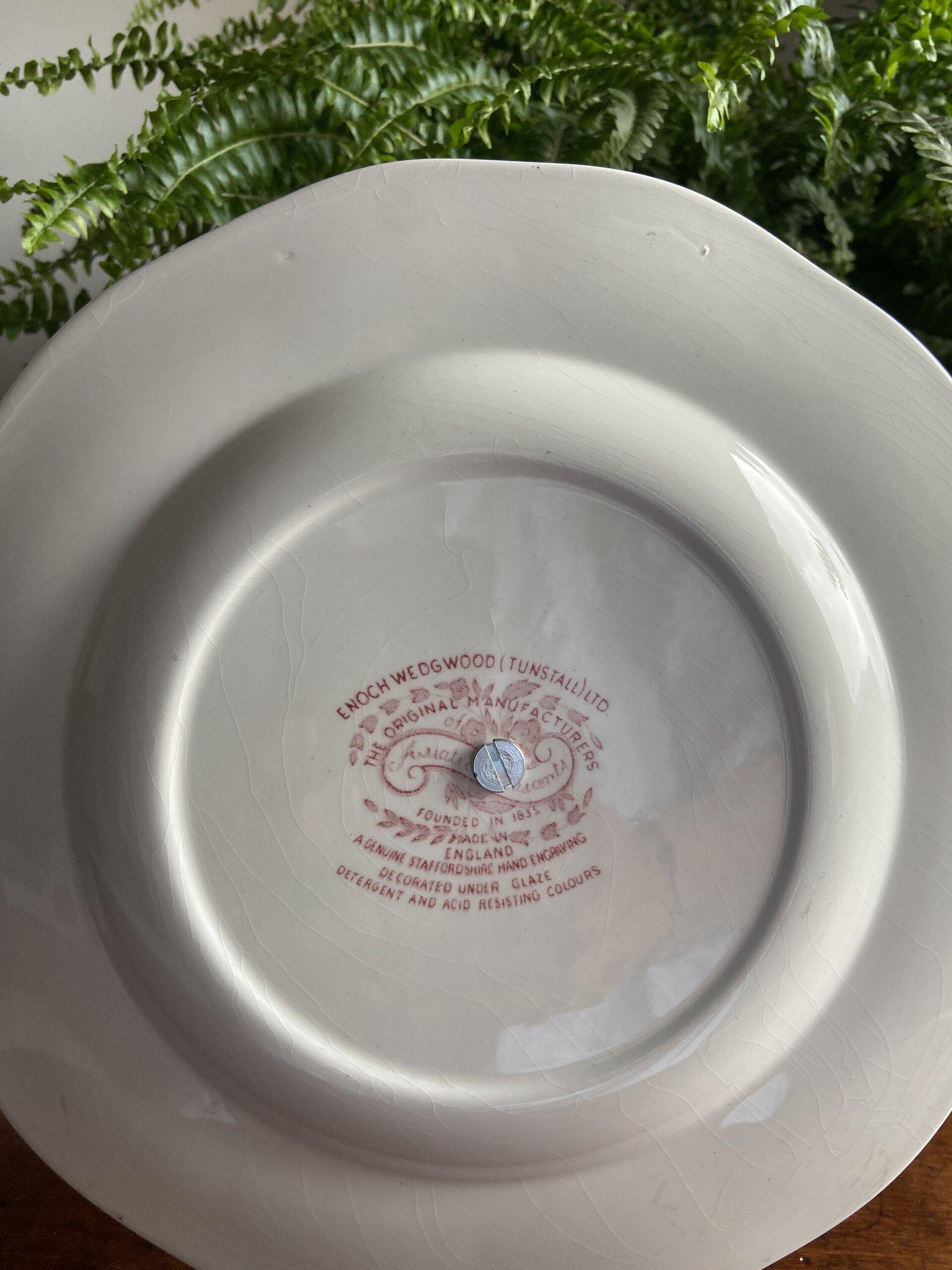 Pastelero tres pisos porcelana inglesa " Wedwood" (mod Asiatic Phersants) - 5