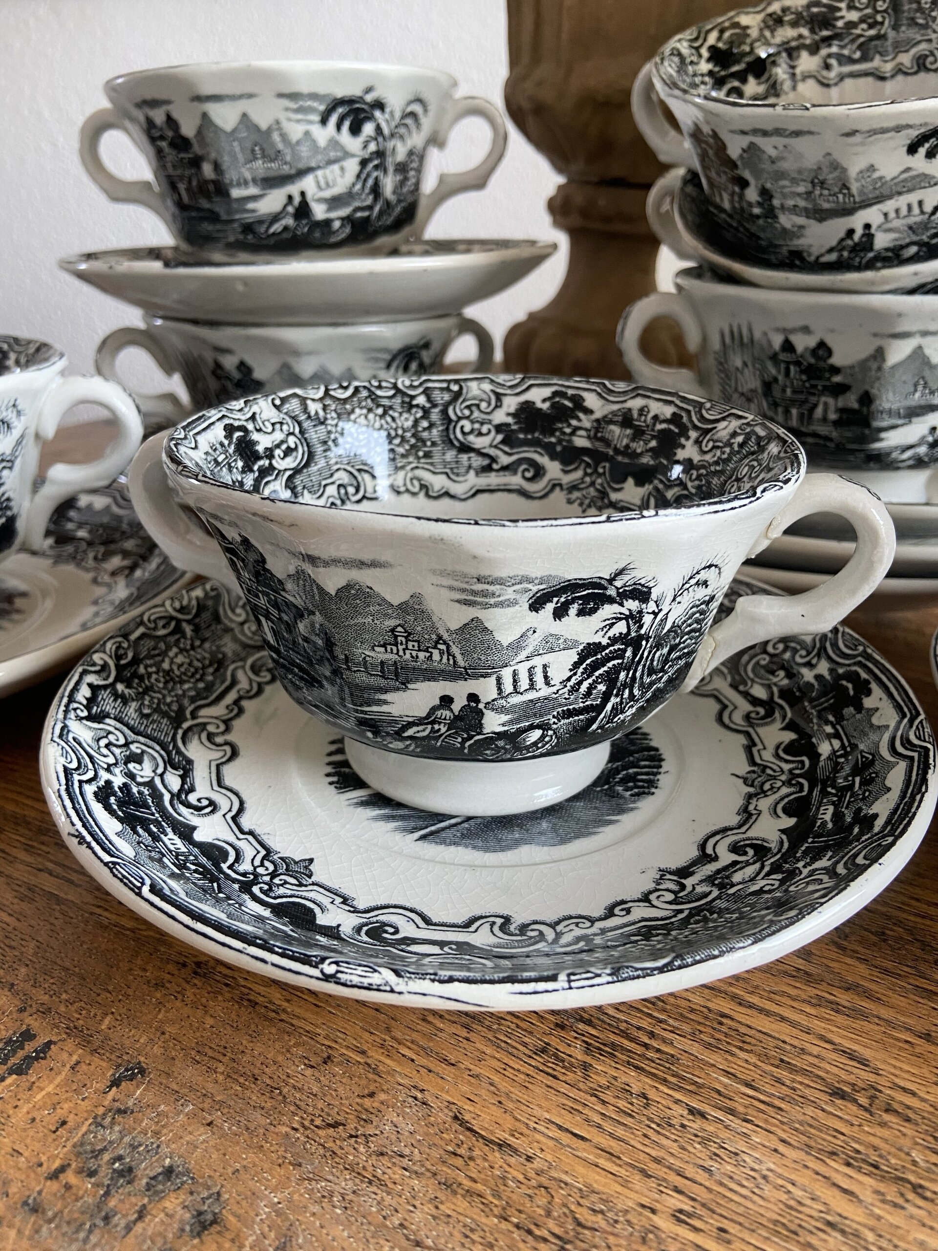 8 tazas de consomé "Pickman S.A. Sevilla" La Cartuja - 4