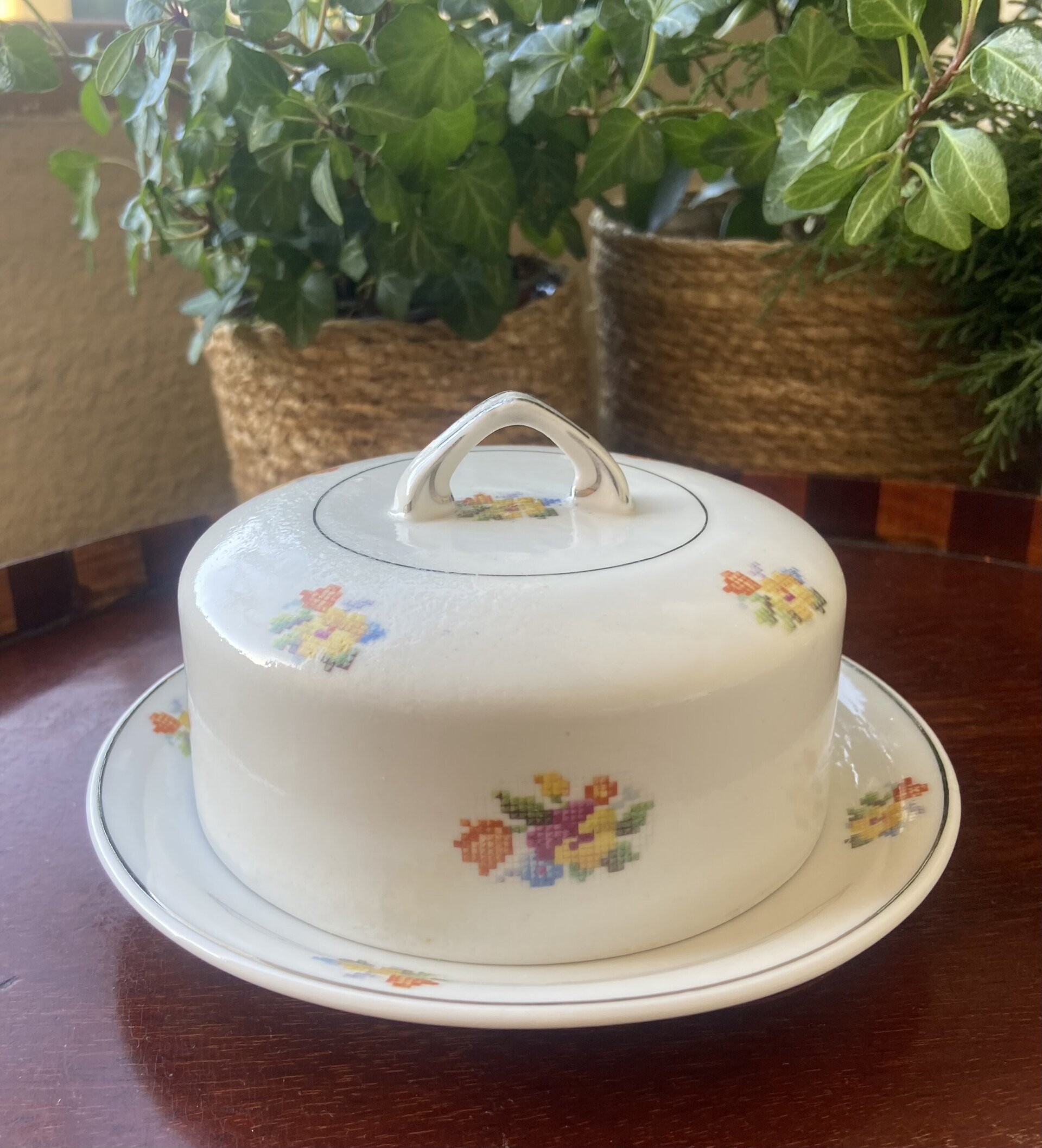 Mantequillero en porcelana alemana "Jager" - 3