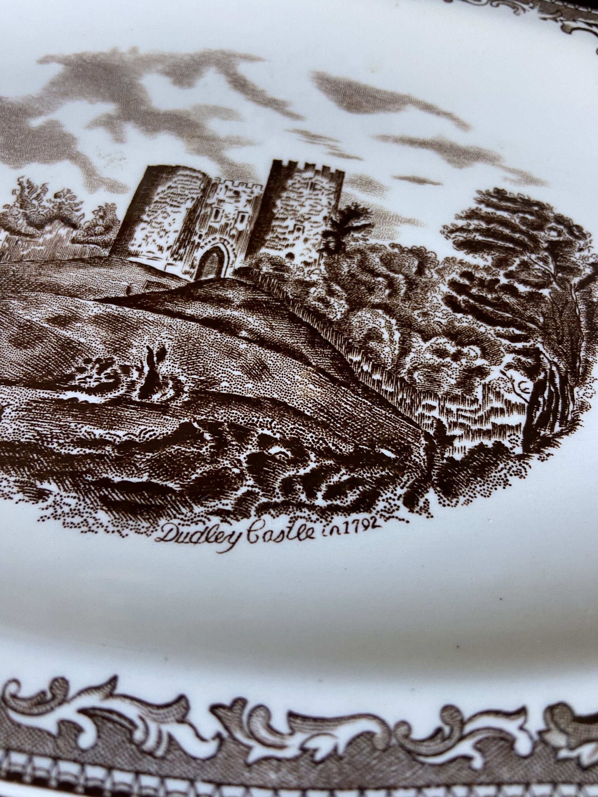 Fuente cake en loza inglesa "Johnson Bros". - 3