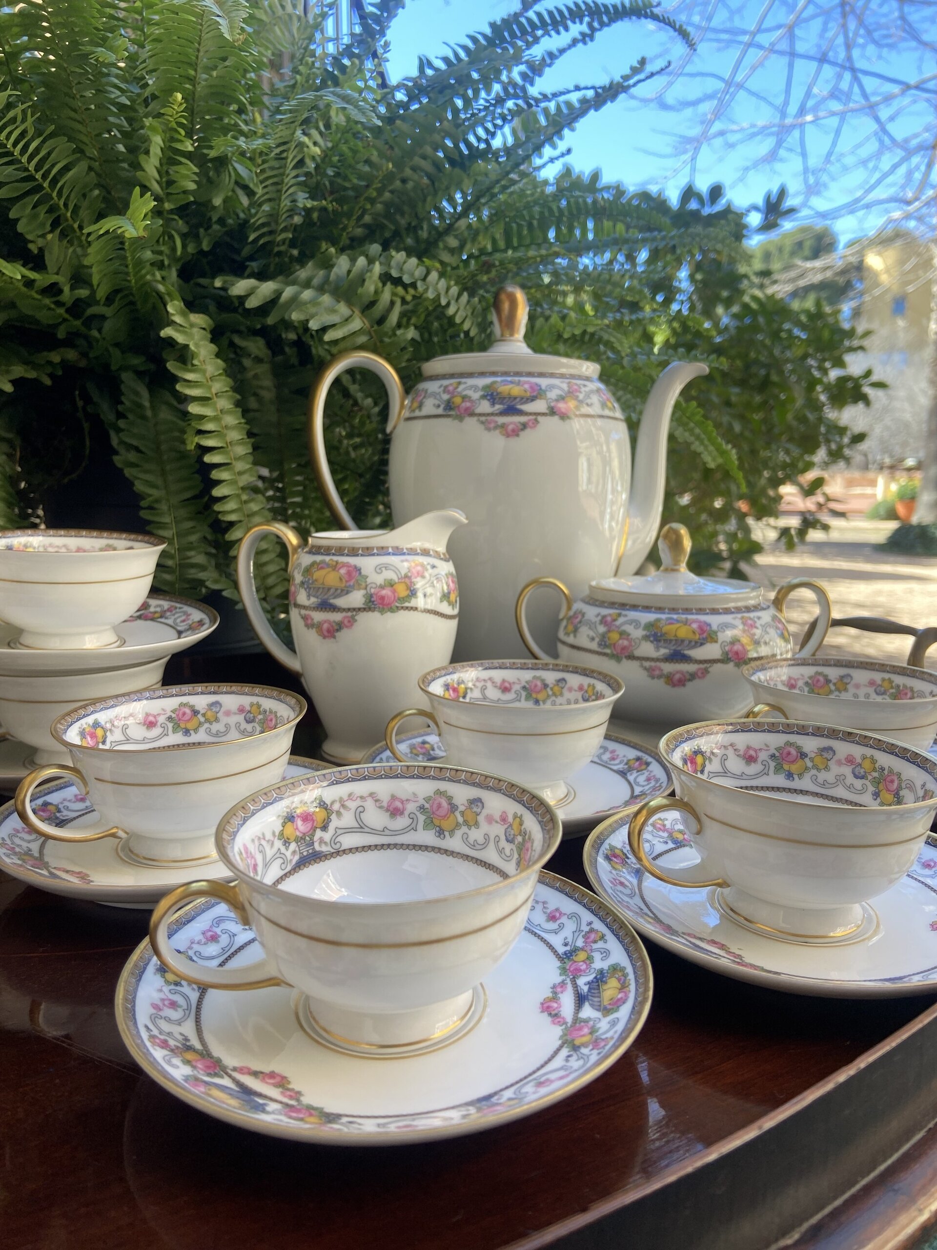 Juego de café en porcelana alemana "Rossenthal" - 1