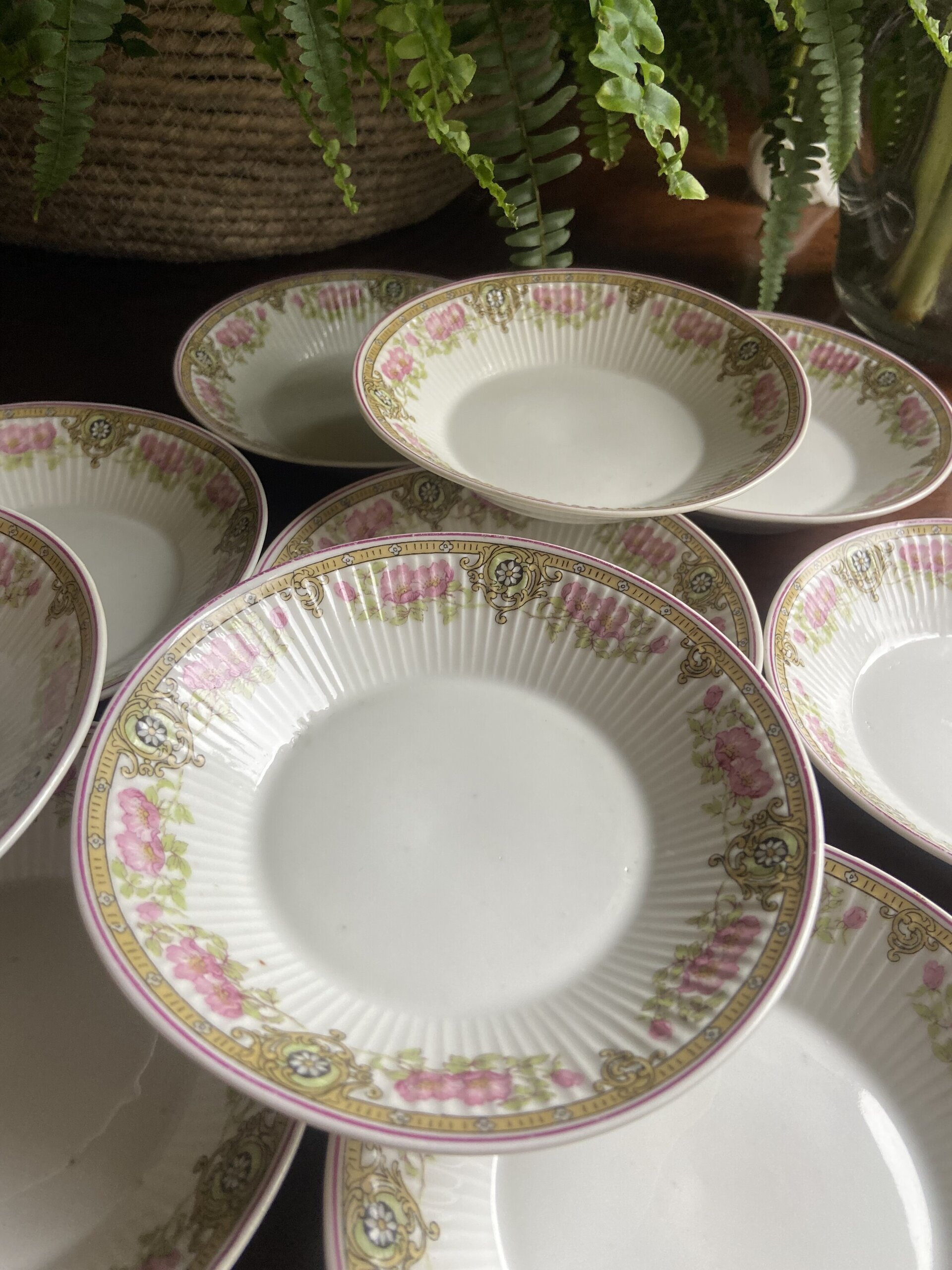 11 platos pan en porcelana francesa - 3