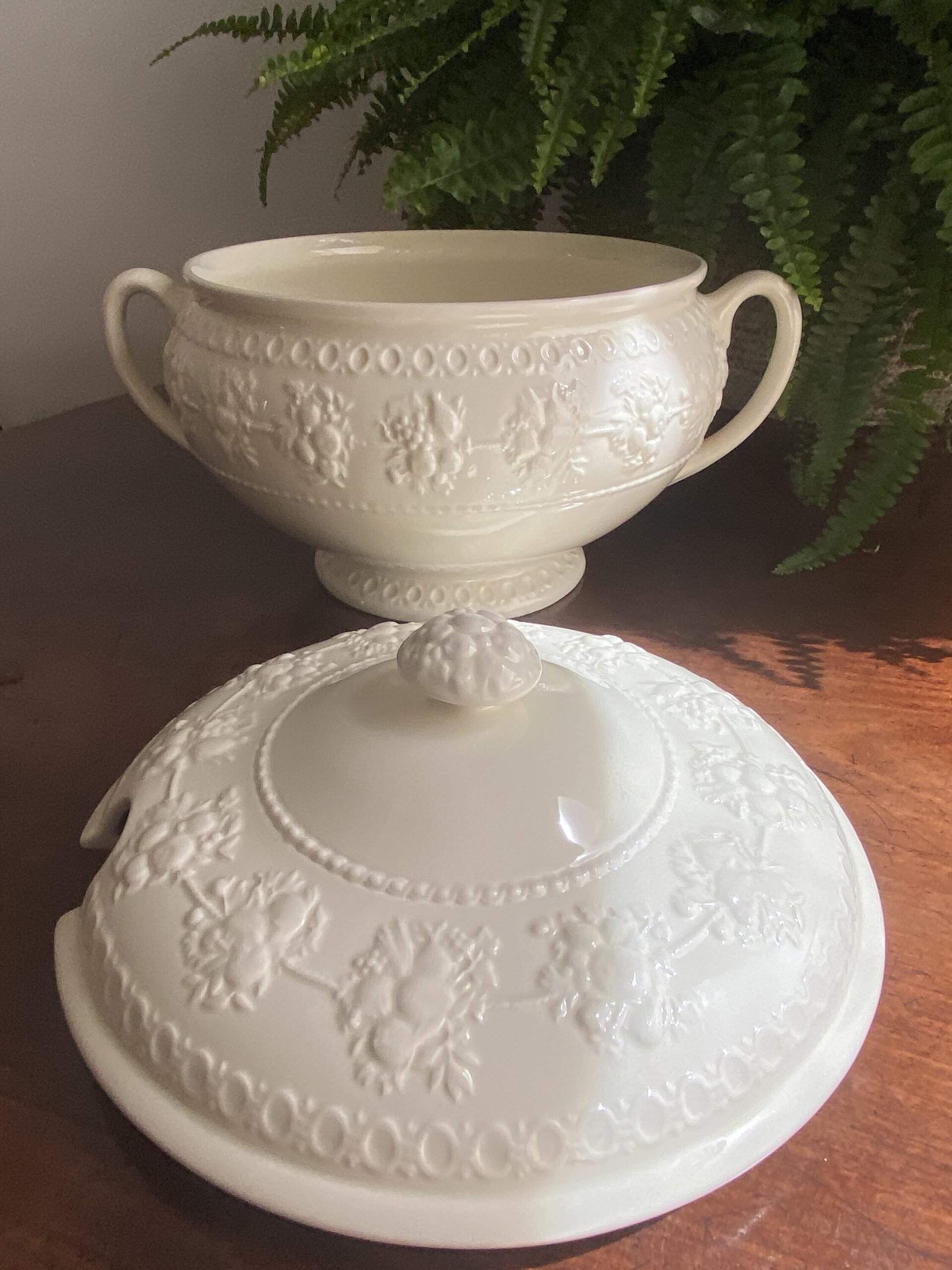 Sopera en porcelana inglesa "Wedgwood" (mod.Barlaston) - 5