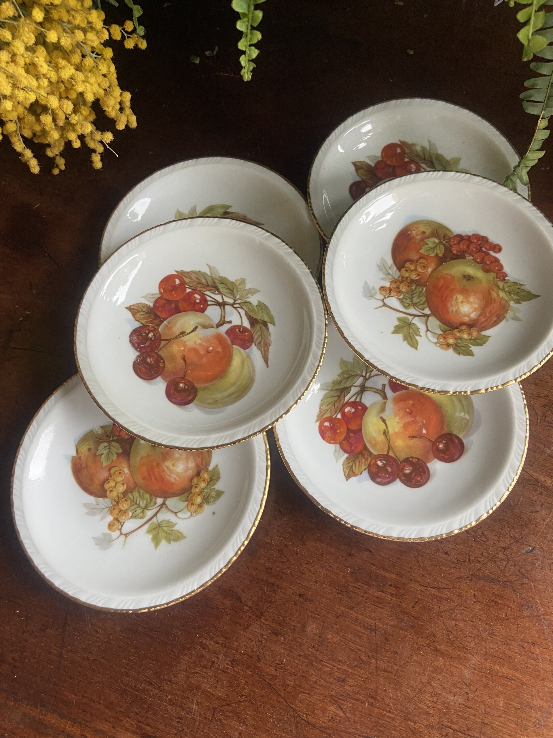 6 platos de pan en porcelana "Santa Clara" - 2