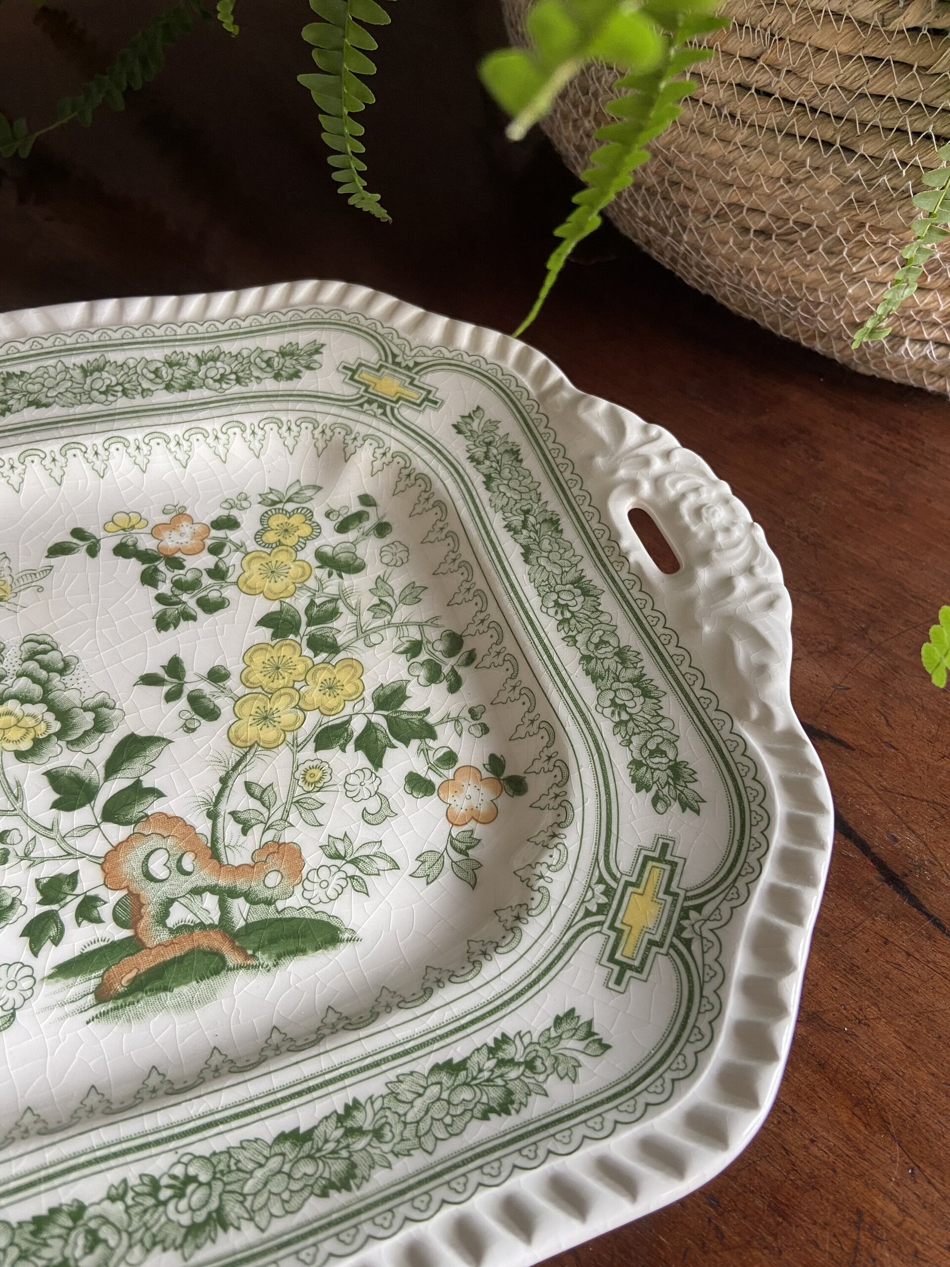 Fuente cuadrada en loza "San Claudio" (mod.Kantong) - 2