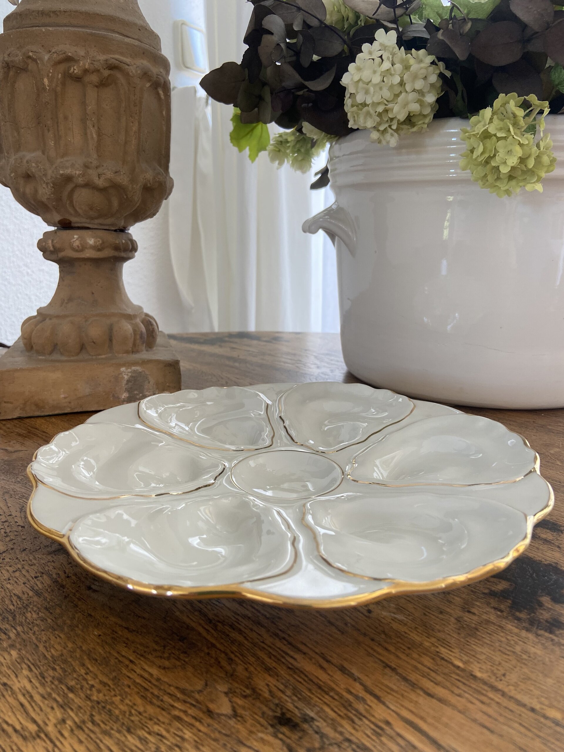 Platos para ostras en prcelana francesa "porcelaine d´art J.R." - 1