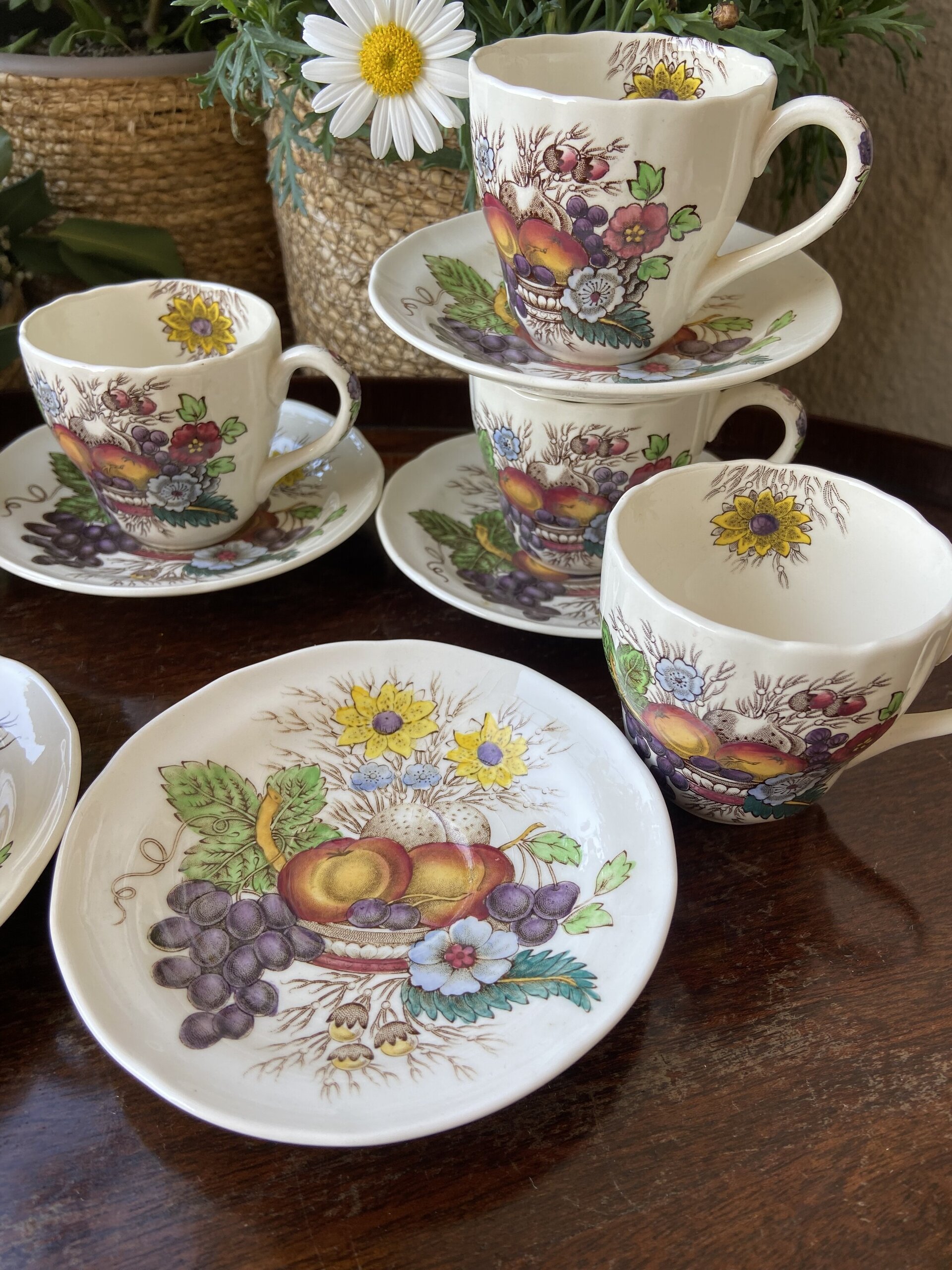 6 tazas cafe en loza inglesa "Spode" - 5