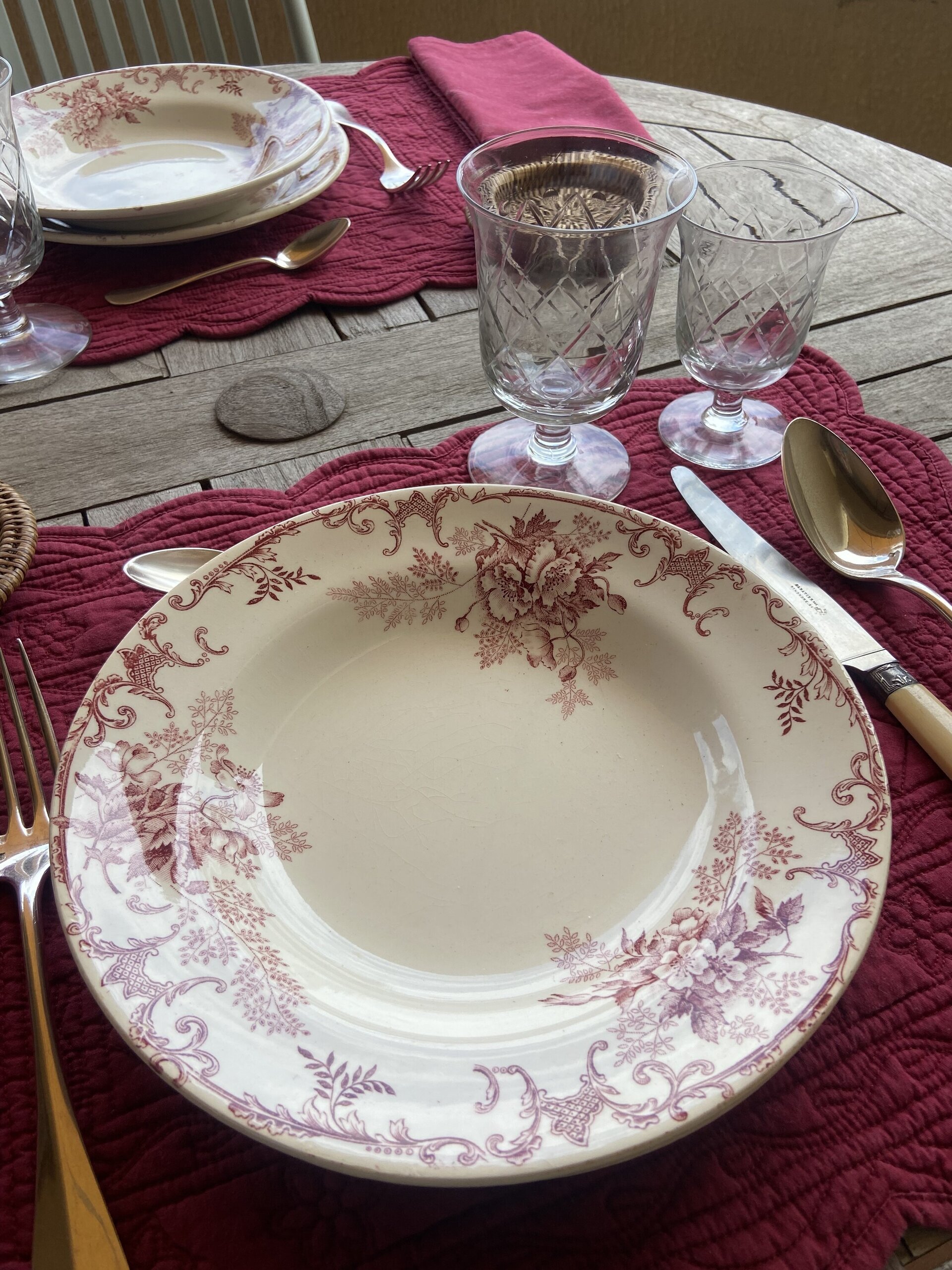 6 platos en loza francesa "Terre de Fer" Hte Boulenguer & Cia, Choisy le Roi - 2