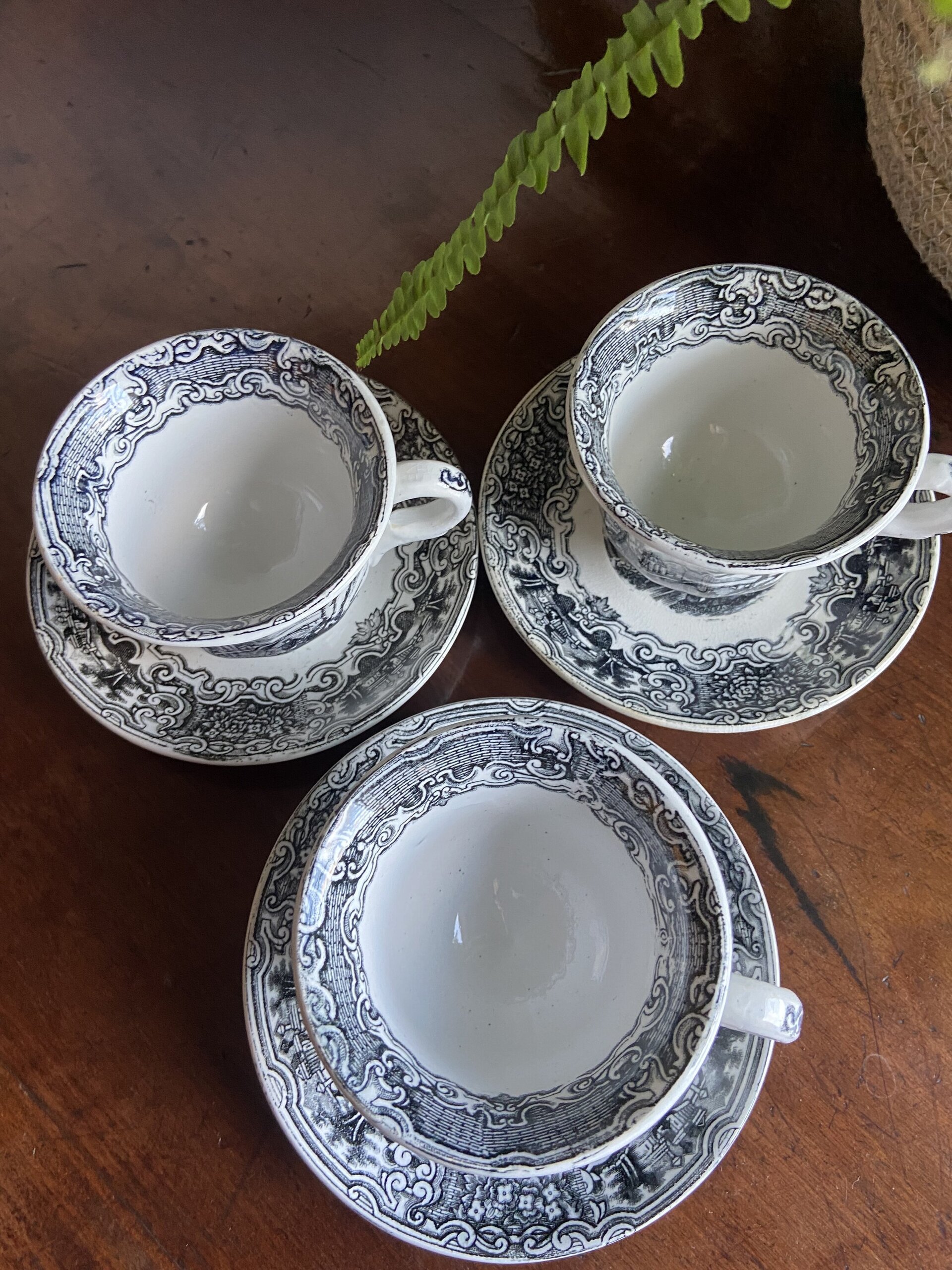 3 tazas de té "Pickman S.A. Sevilla" mod.Vistas - 2