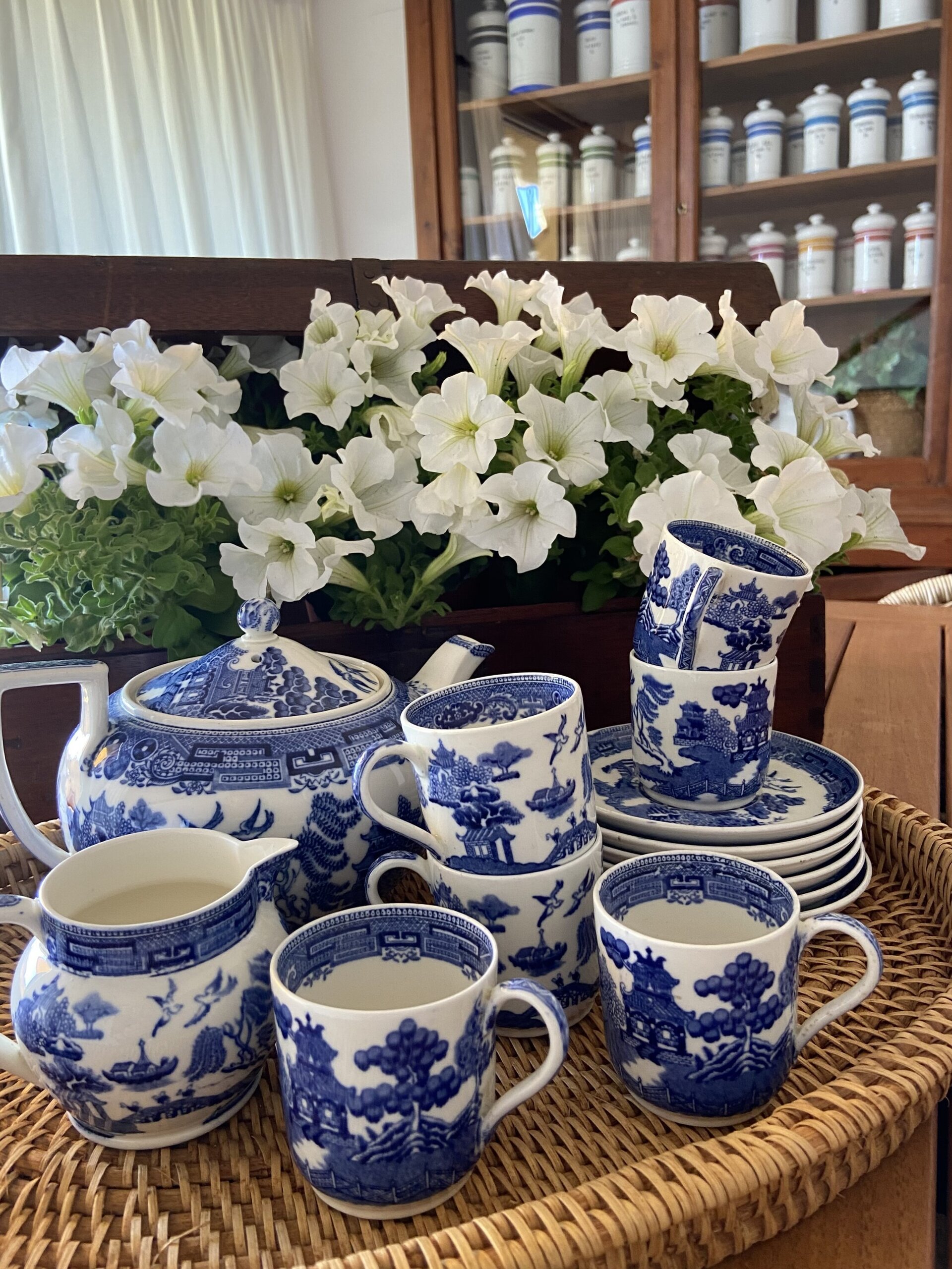 Juego de café inglés "Wedwood" mod. Willow - 1