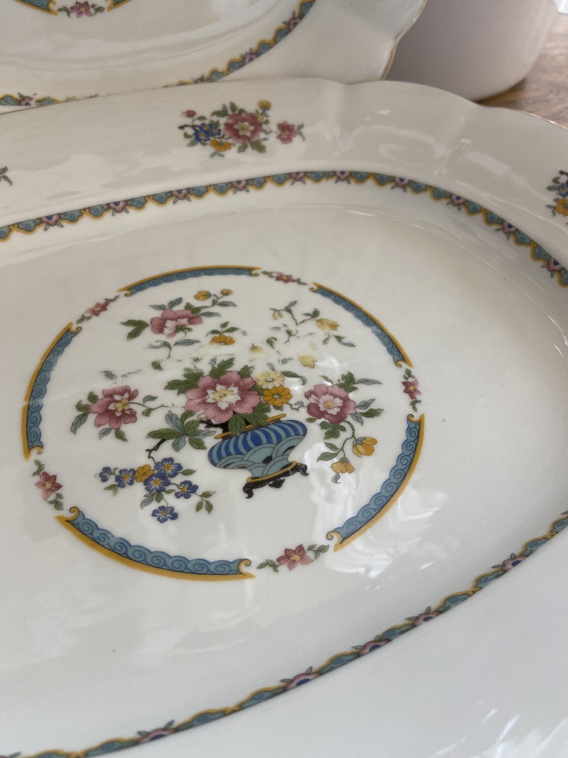 Pareja de fuentes en porcelana "Bidasoa" - 4