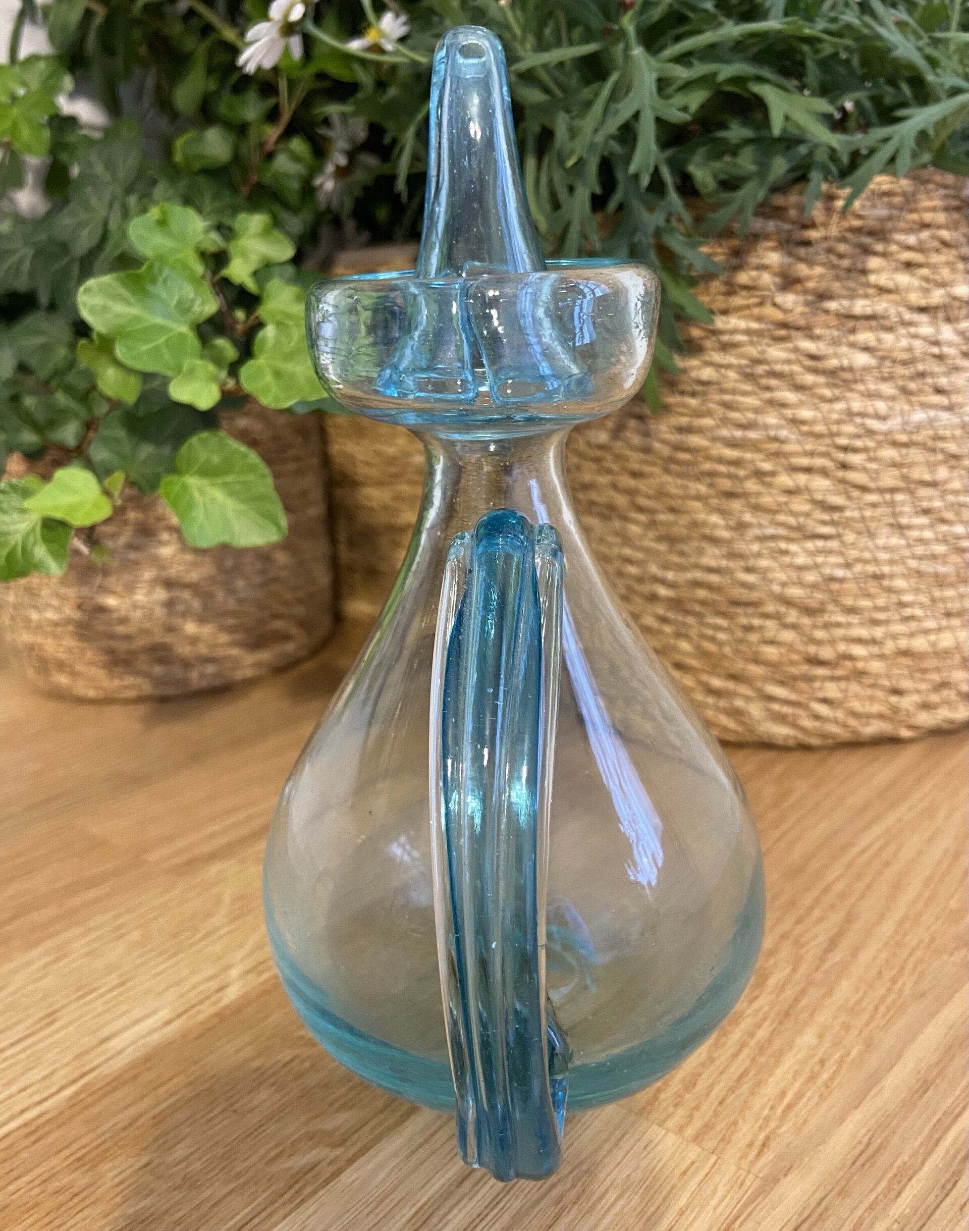 Aceitera en cristal soplado mallorquin "Gordiola". - 2