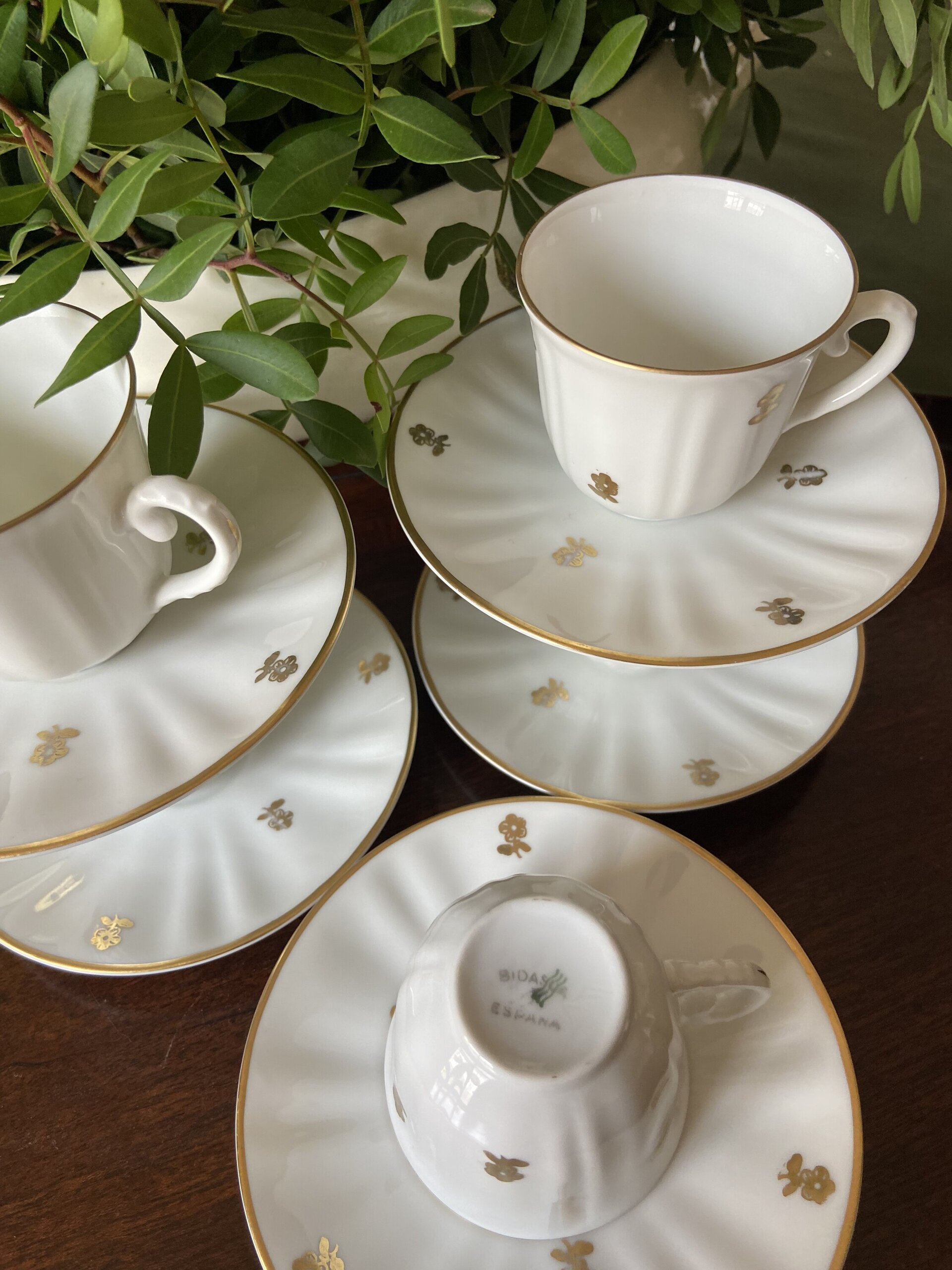 Tazas café fina porcelana "Bidasoa" - 3