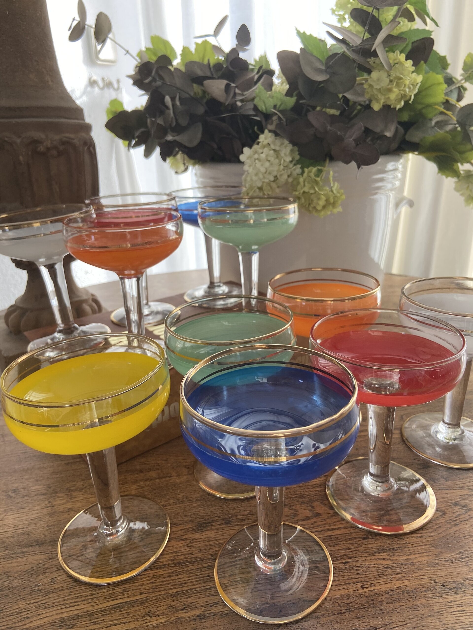 11 copas cava/postre en diferentes colores. - 6