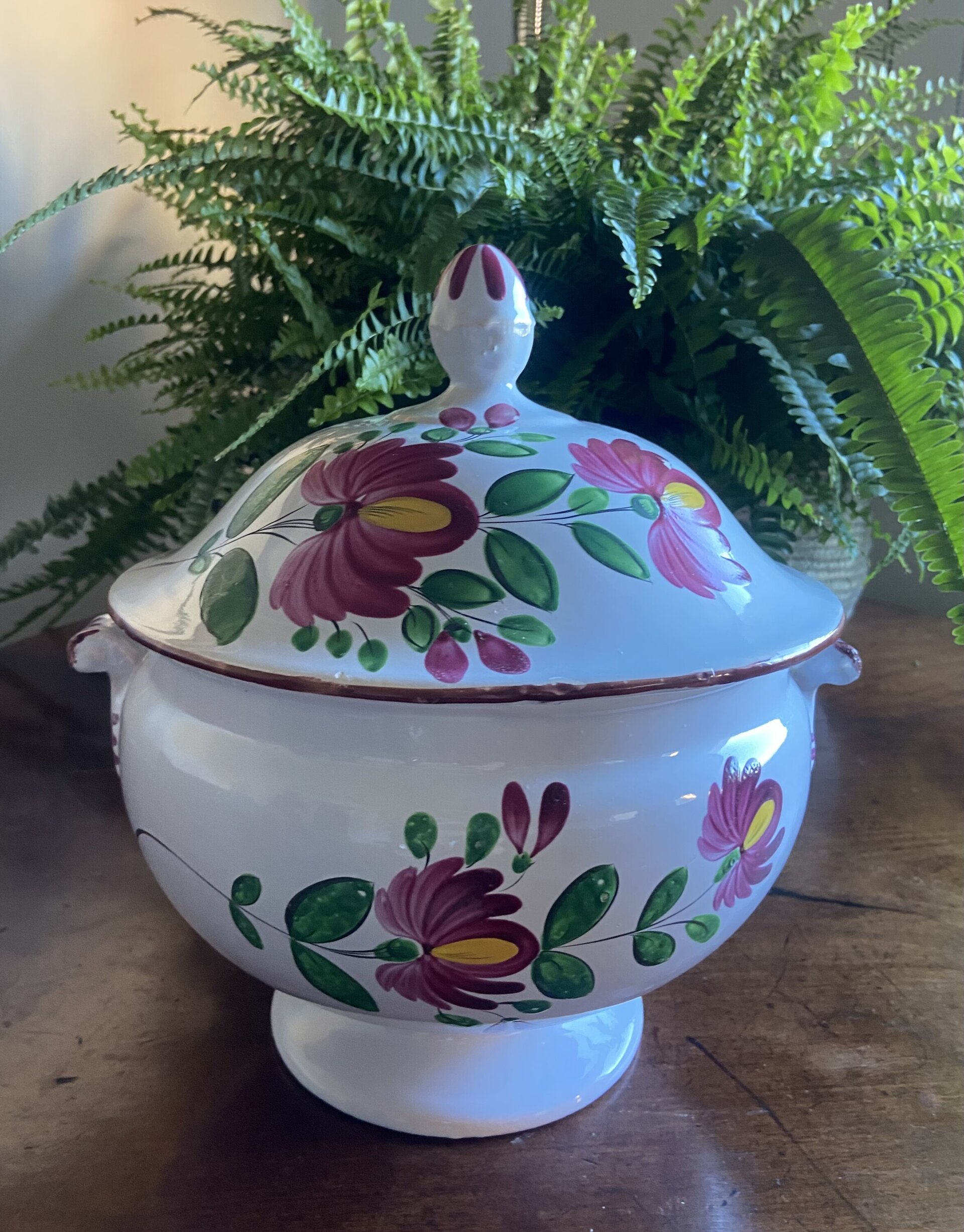 Sopera en loza francesa "Luneville". - 3