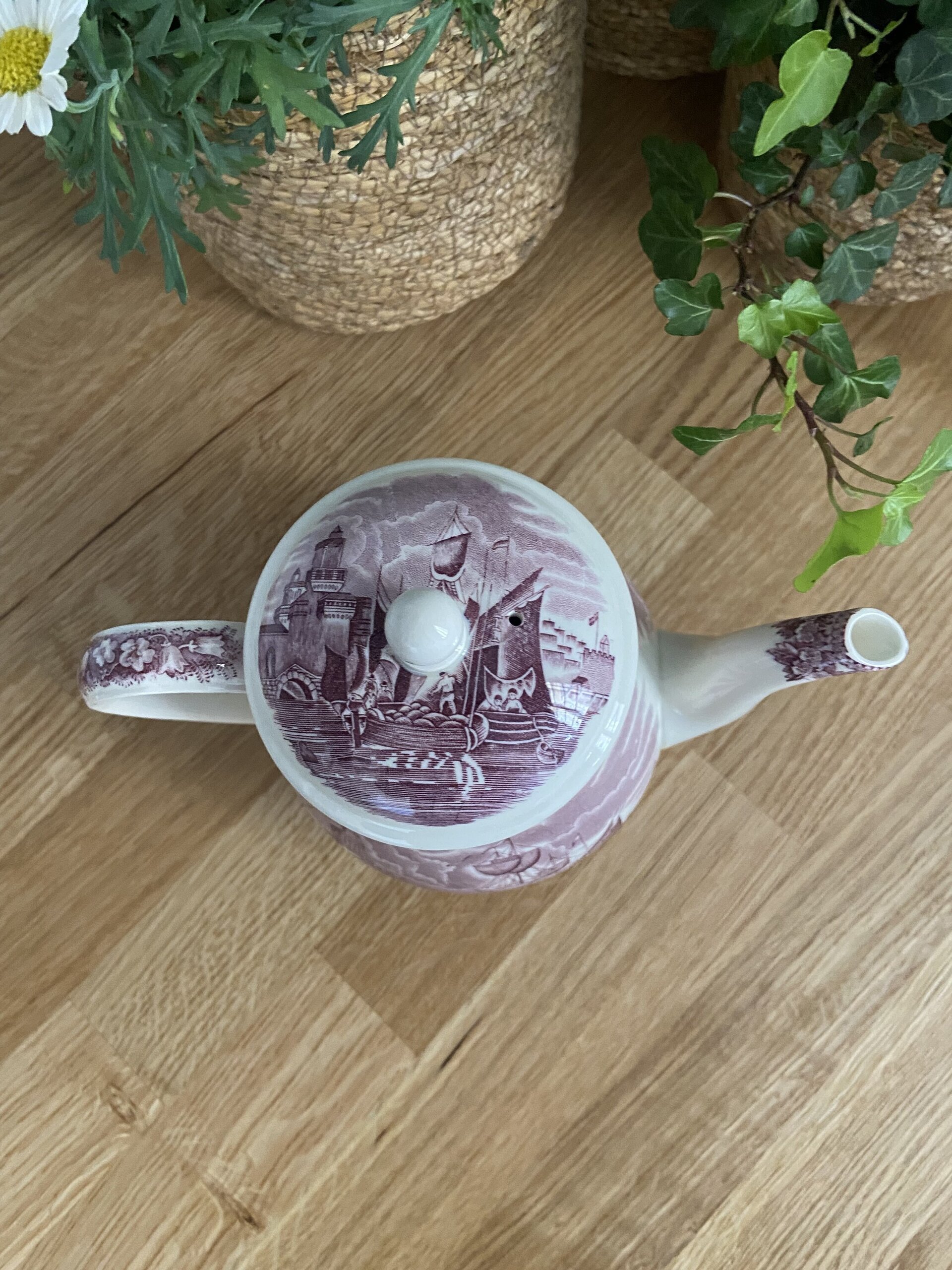 Tetera en loza inglesa "Wedgwood". - 5