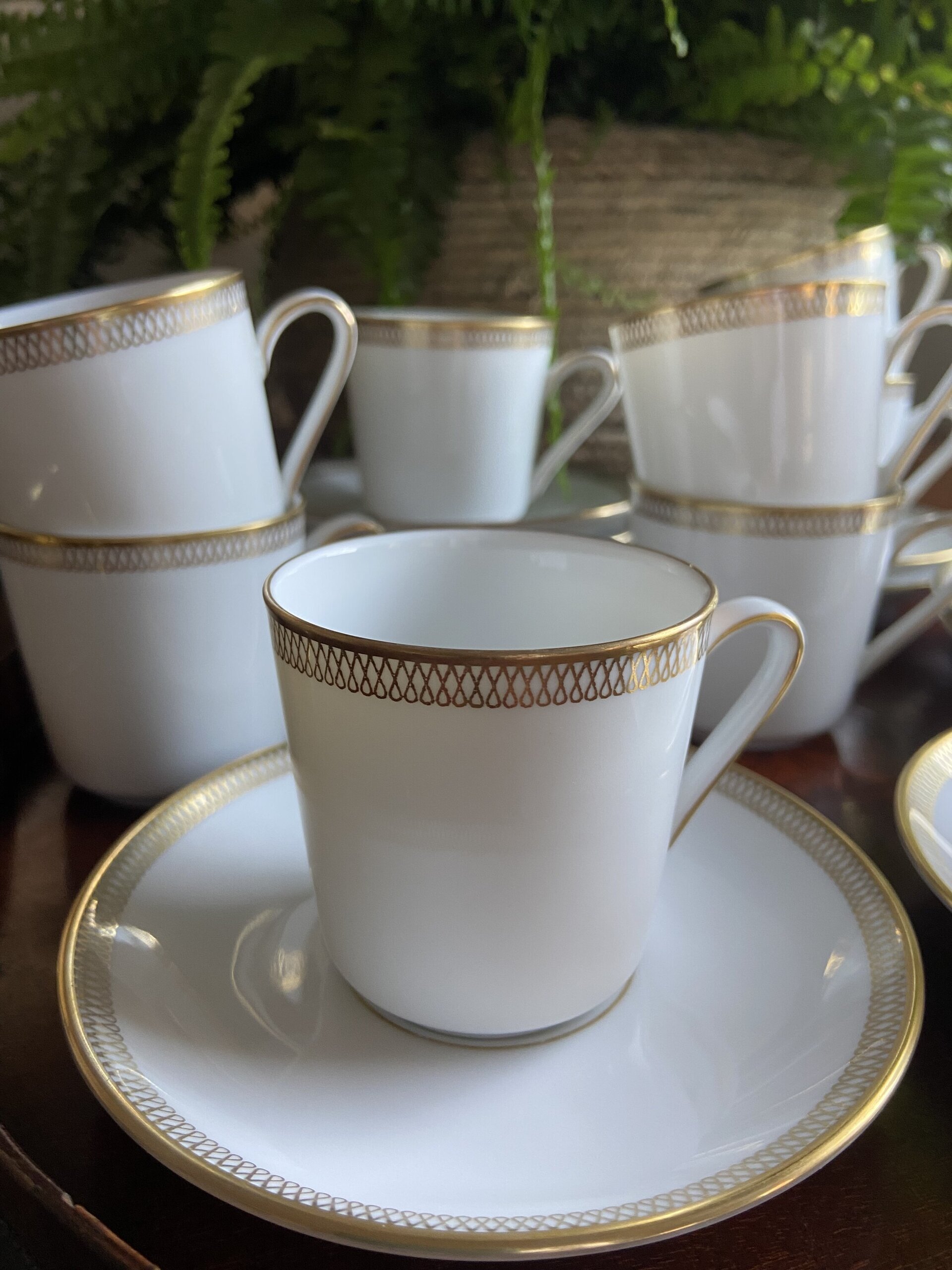 11 tazas de café en porcelana alemana "Eschenbach" - 2