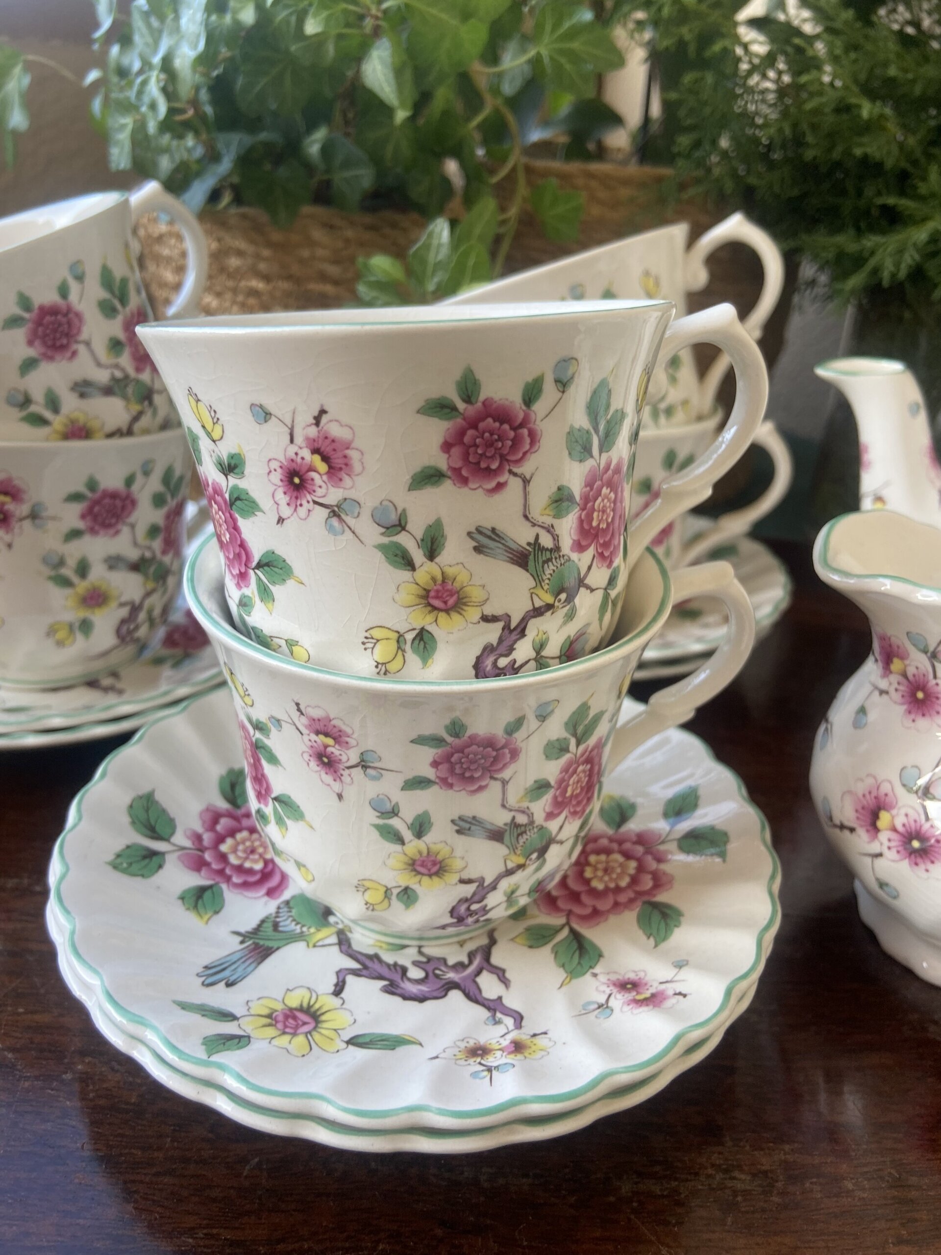 Juego de té en loza inglesa "Old Foley" - 2