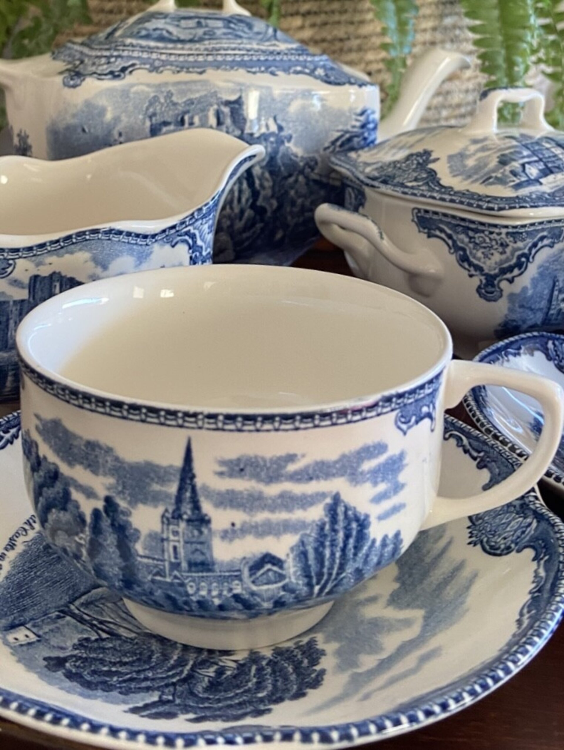 Juego de té el loza inglesa "Johnson Brothers". - 3